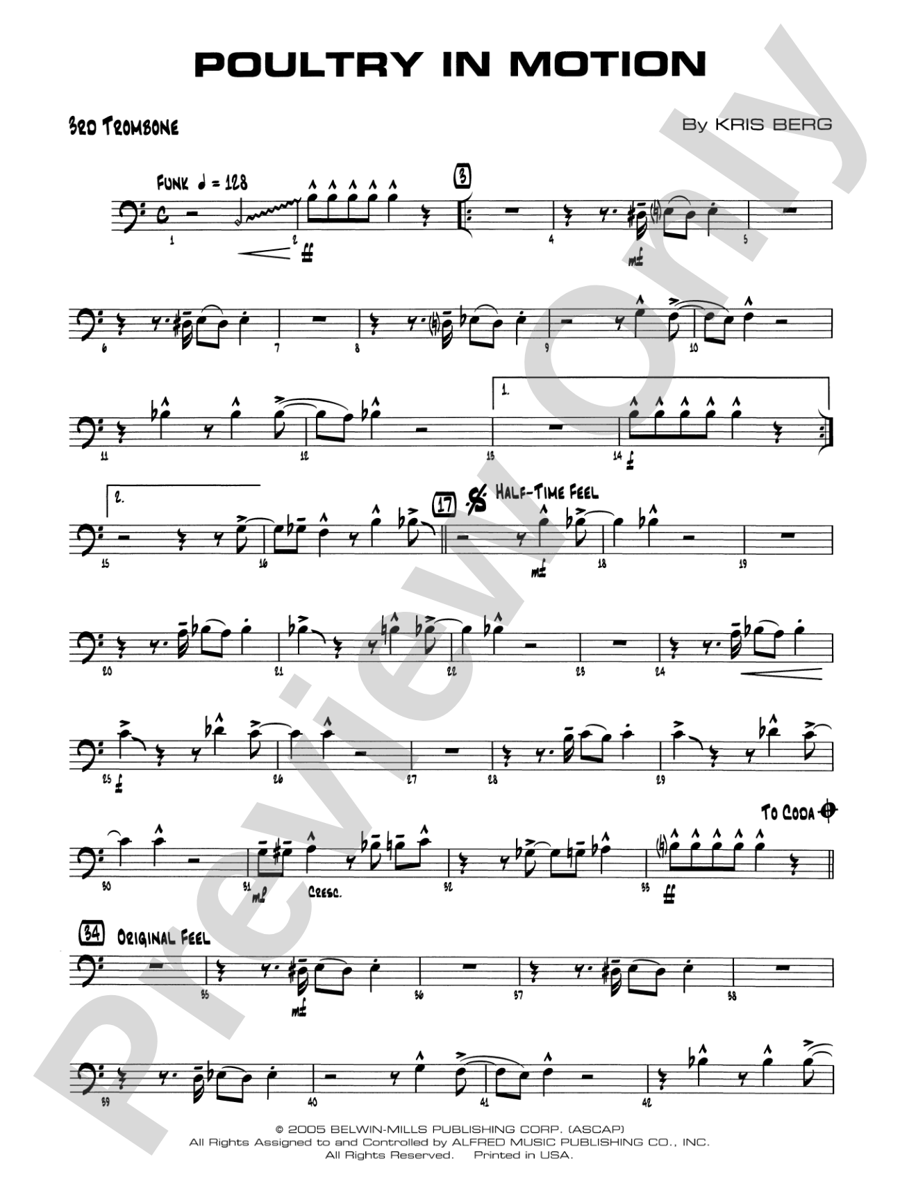 Poultry in Motion: 3rd Trombone