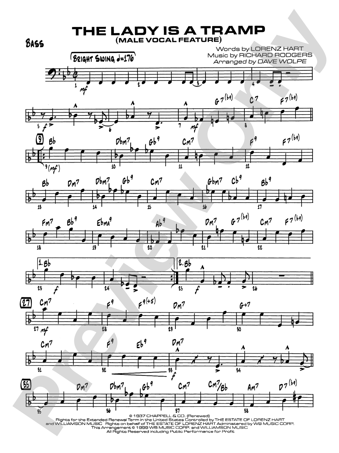 The Lady Is a Tramp: String Bass