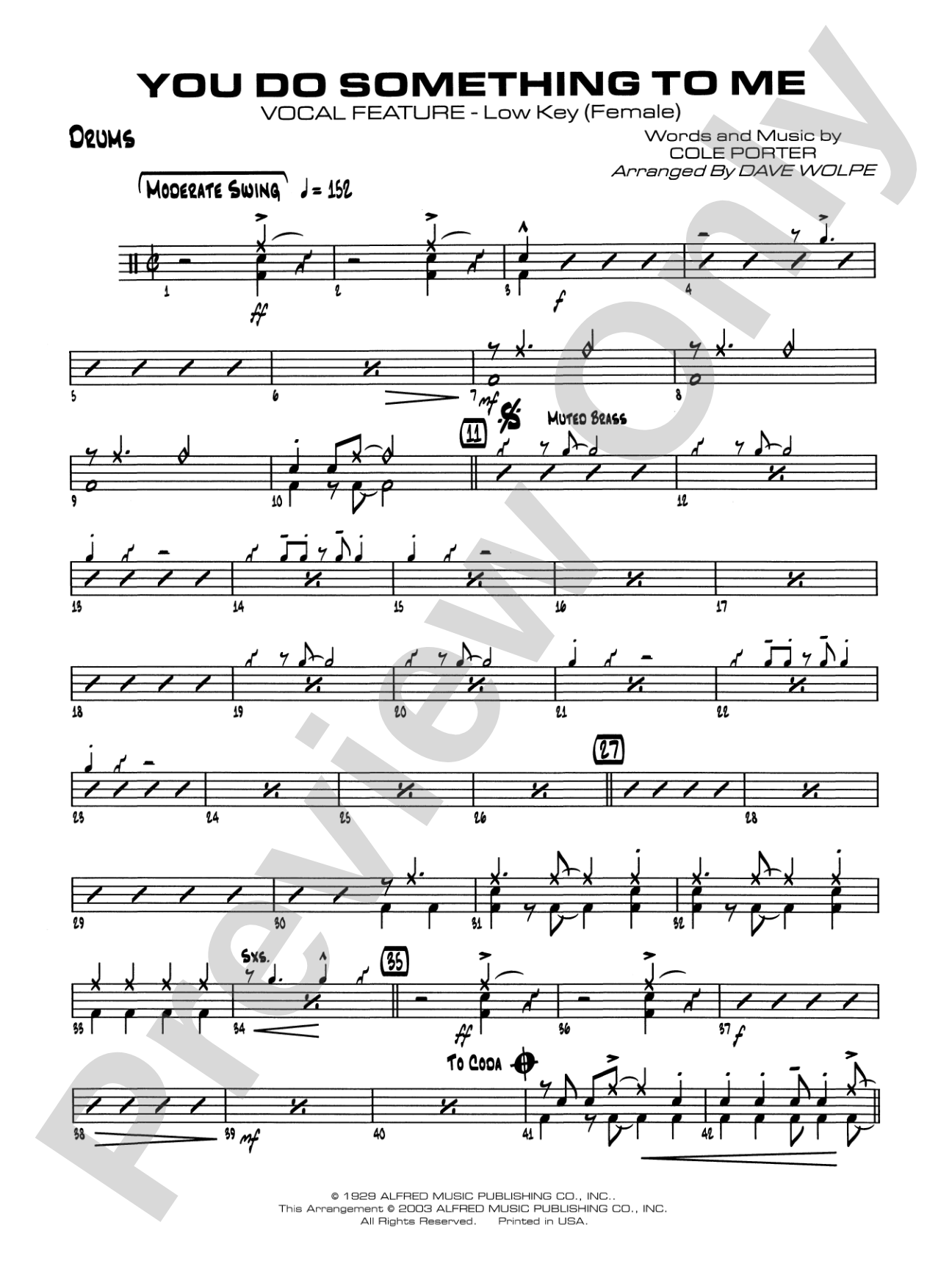 You Do Something to Me: Drums