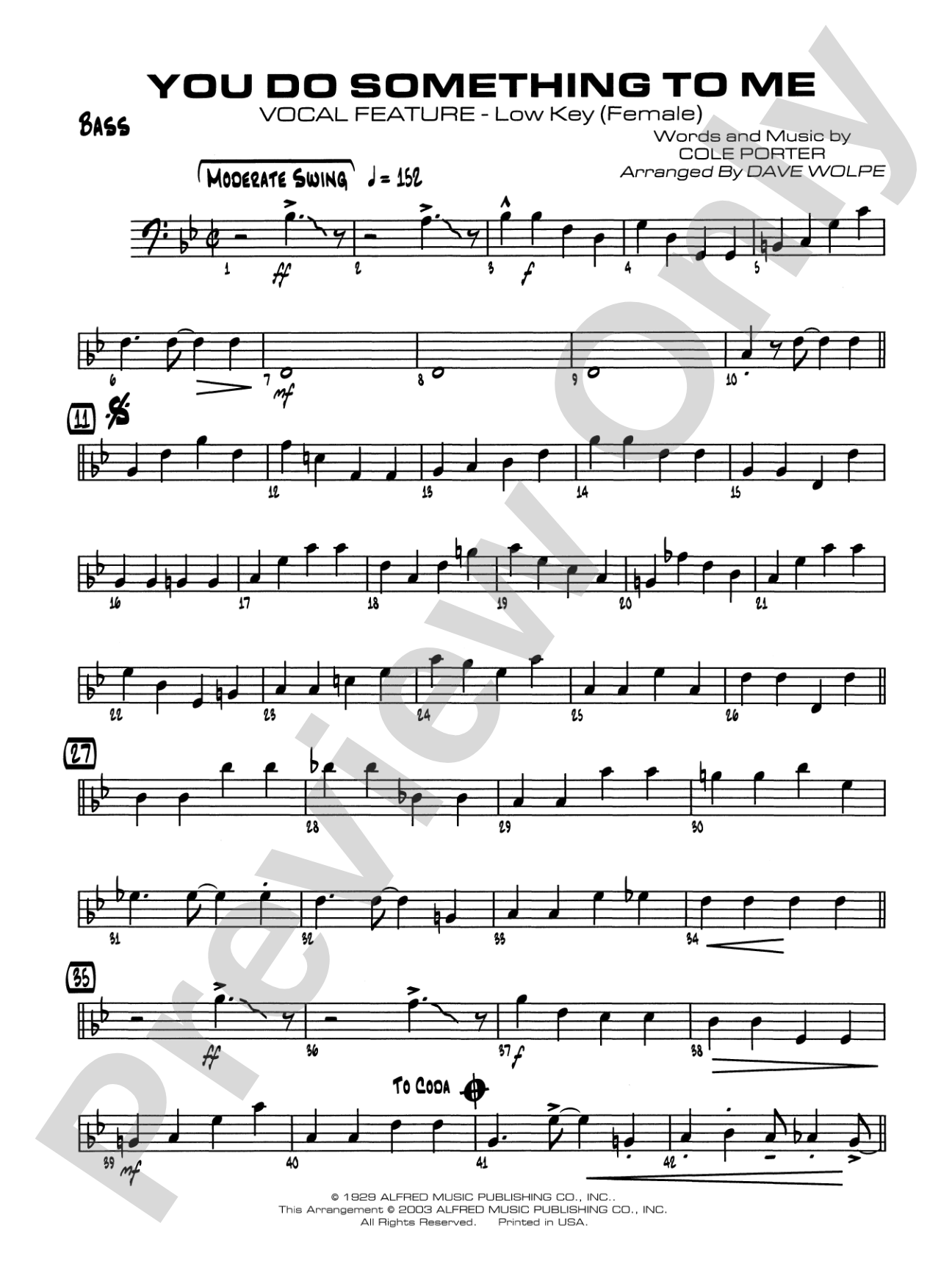 You Do Something to Me: String Bass