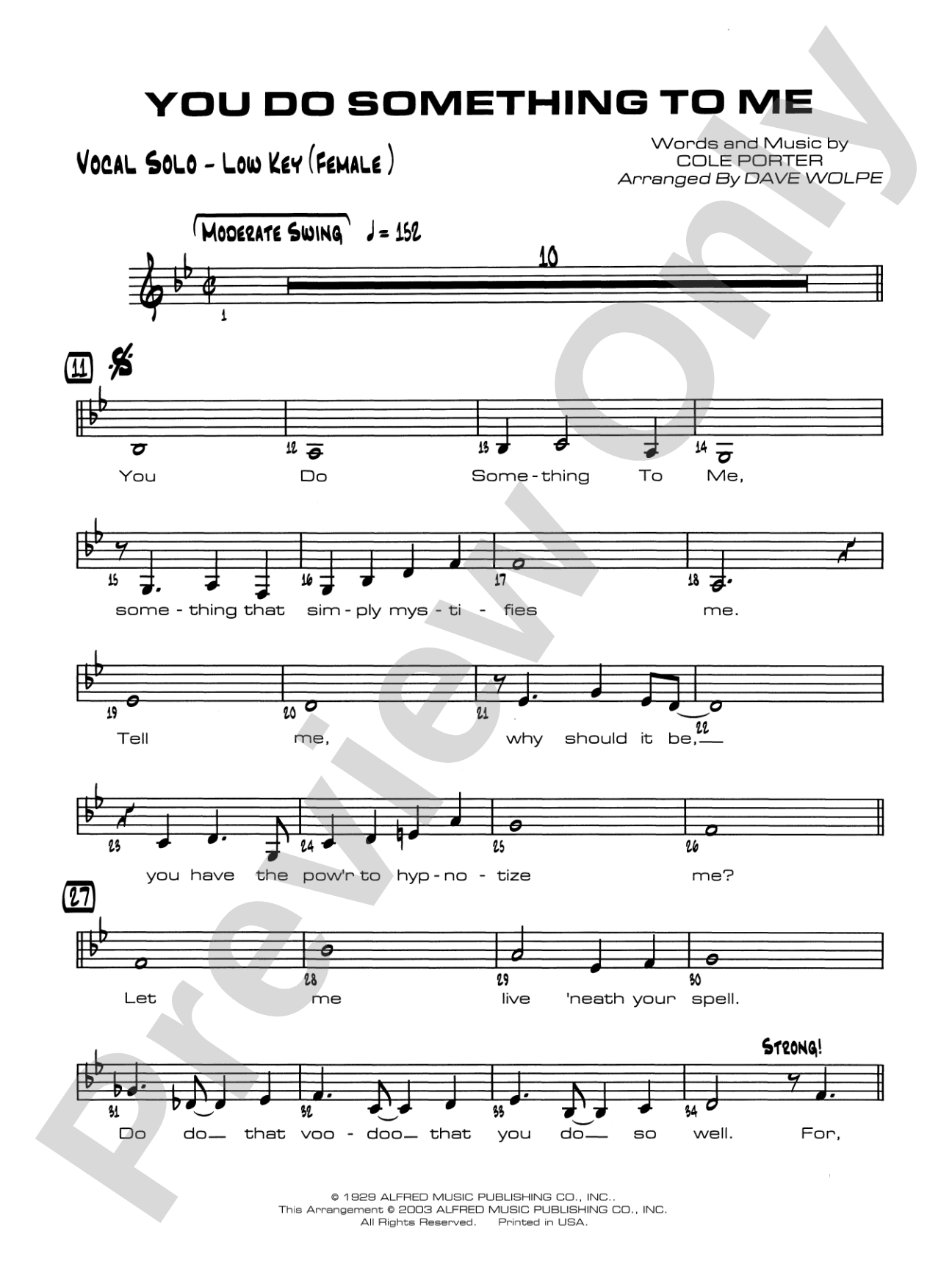 You Do Something to Me: Vocal Solo