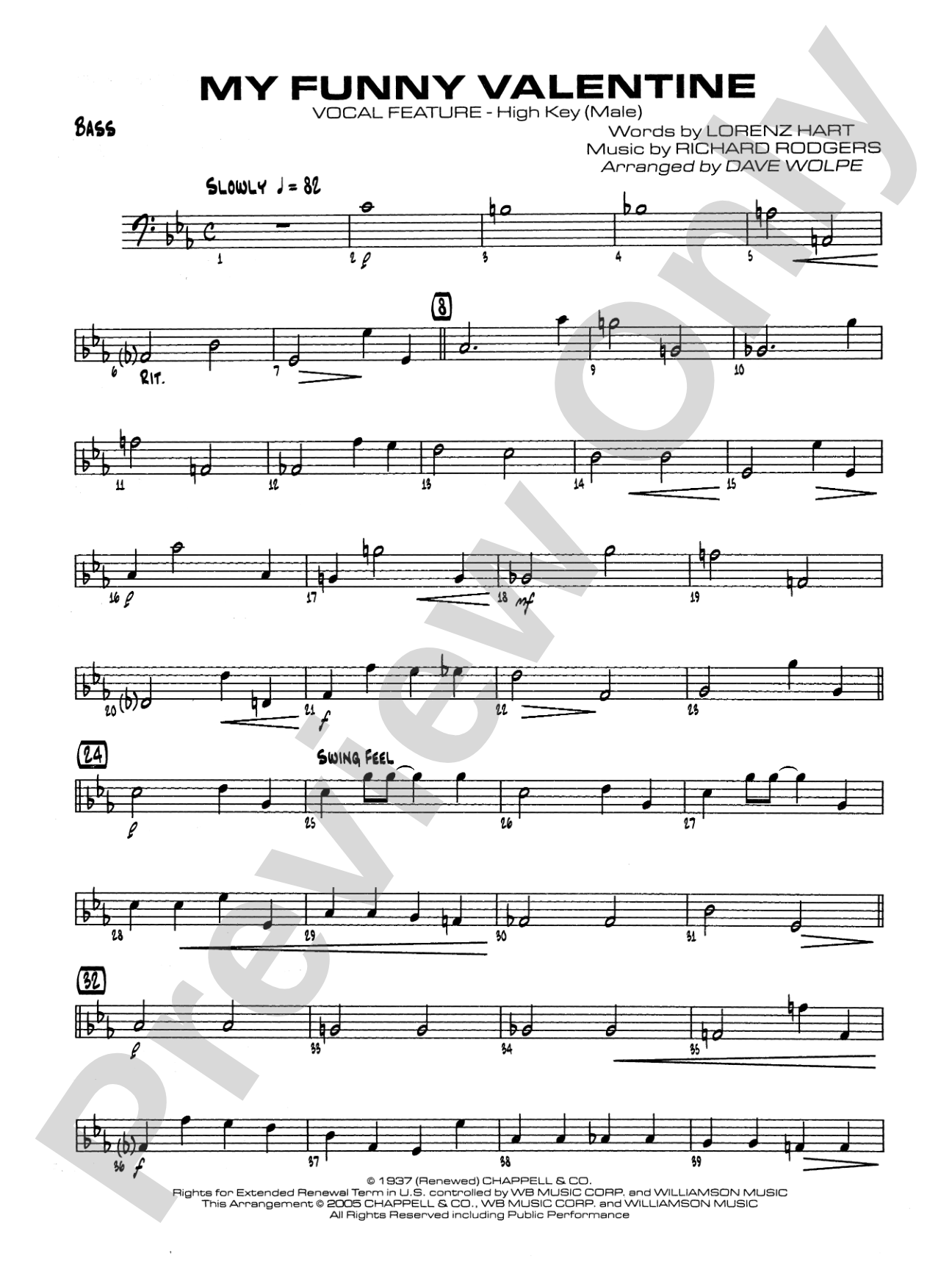 My Funny Valentine: String Bass