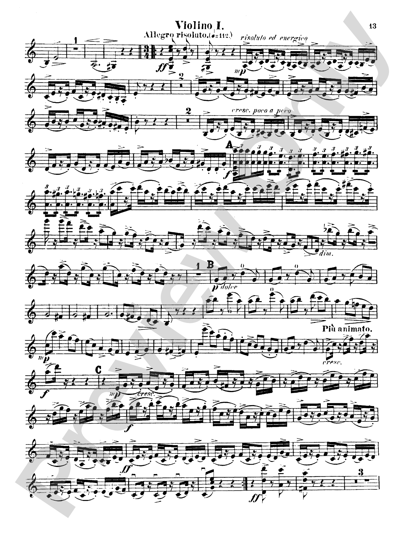 String Quartet No. 1 in A: String Quartet Book