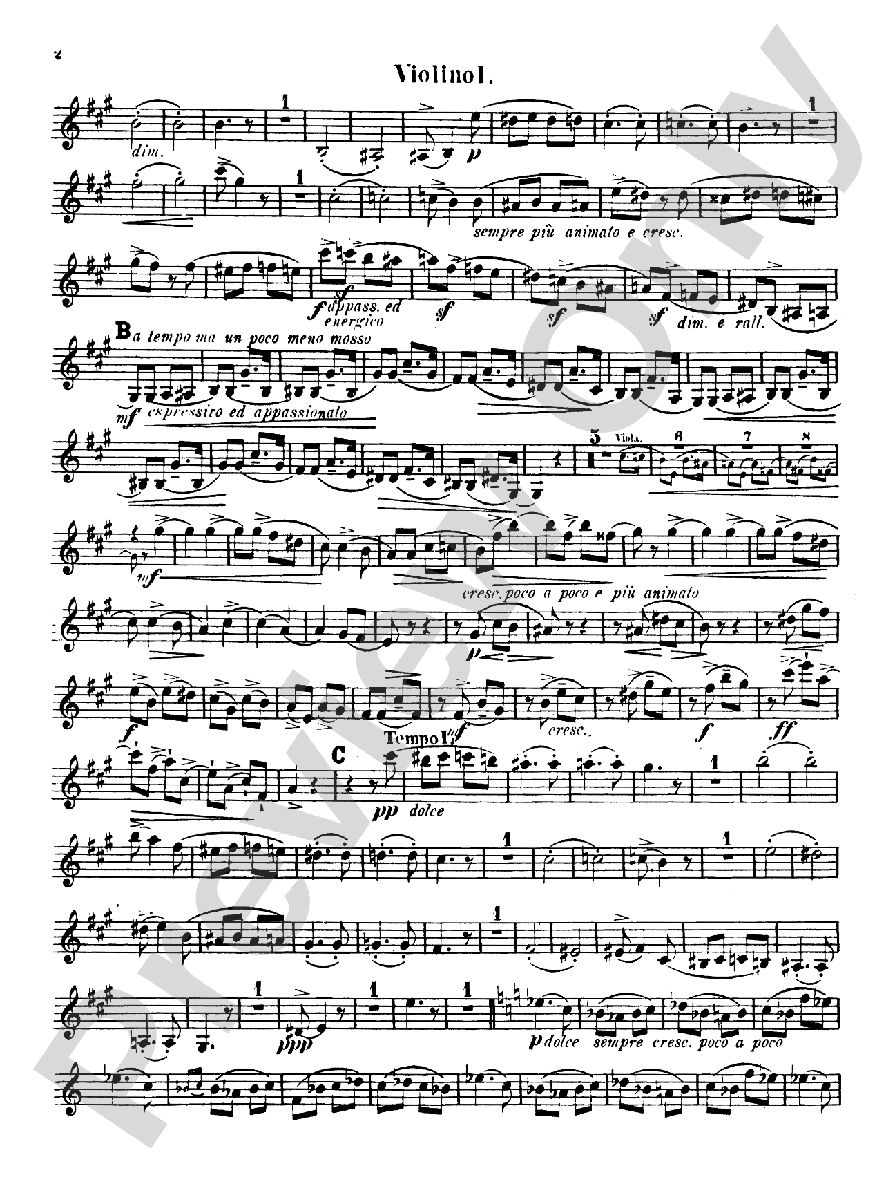 String Quartet No. 1 in A: String Quartet Book