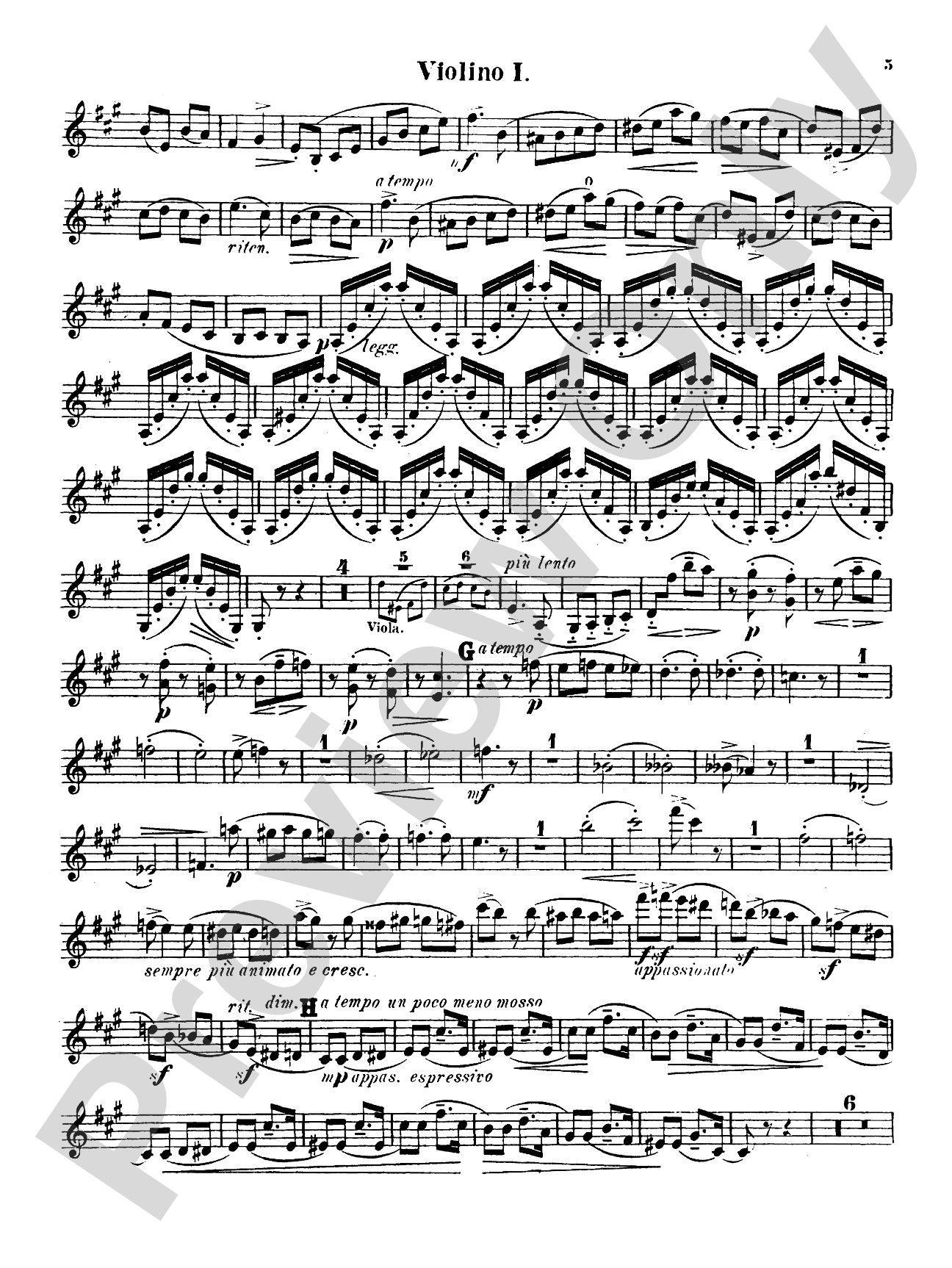 String Quartet No. 1 in A: String Quartet Book