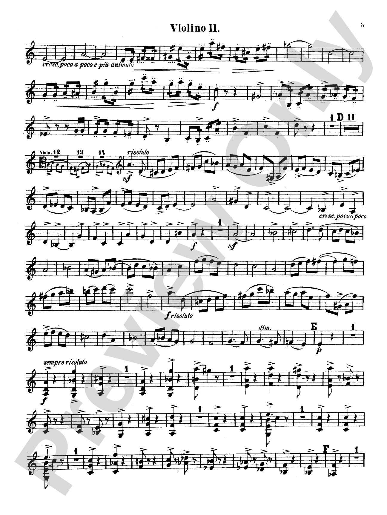 String Quartet No. 1 in A: 2nd Violin