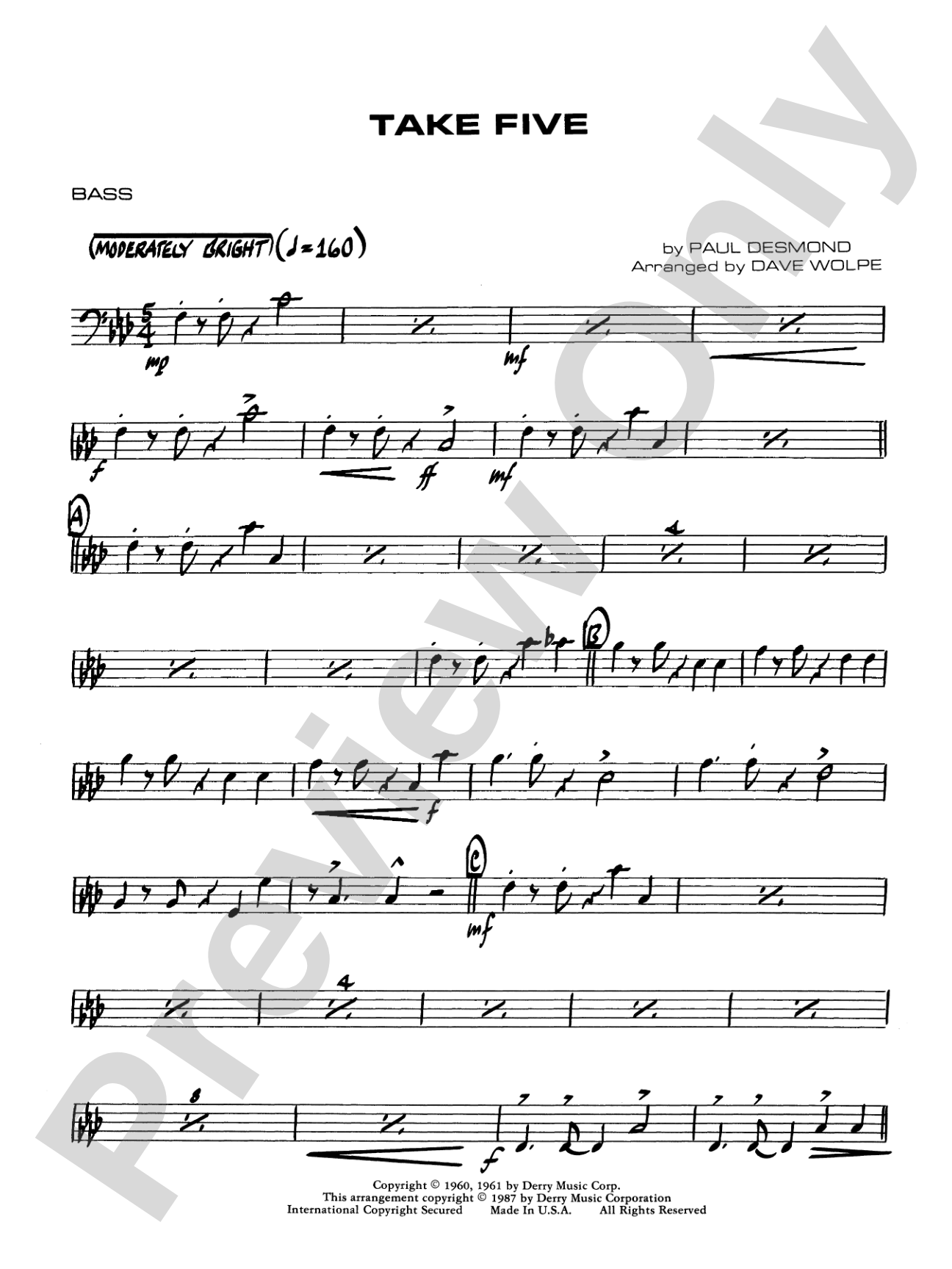 Take Five: String Bass