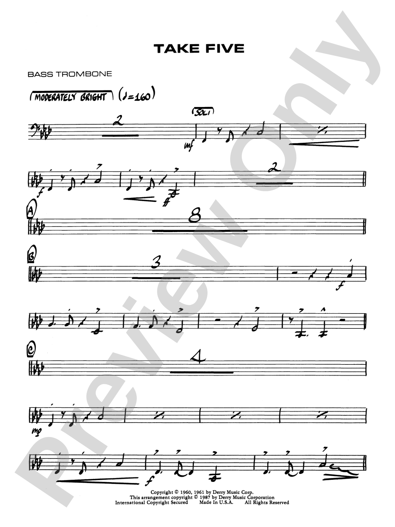 Take Five: 4th Trombone