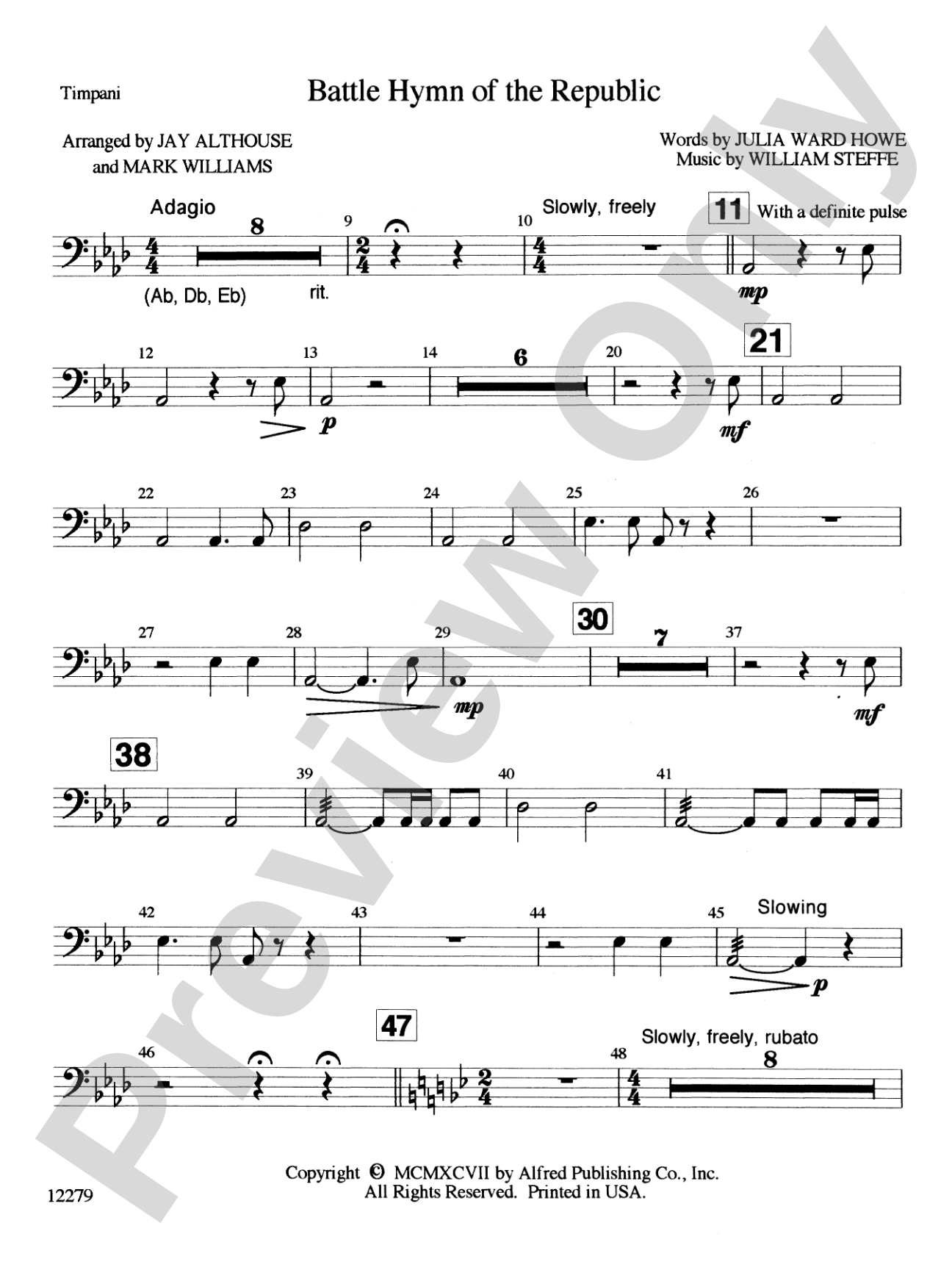 Battle Hymn of the Republic: Timpani: Choral SoundPax