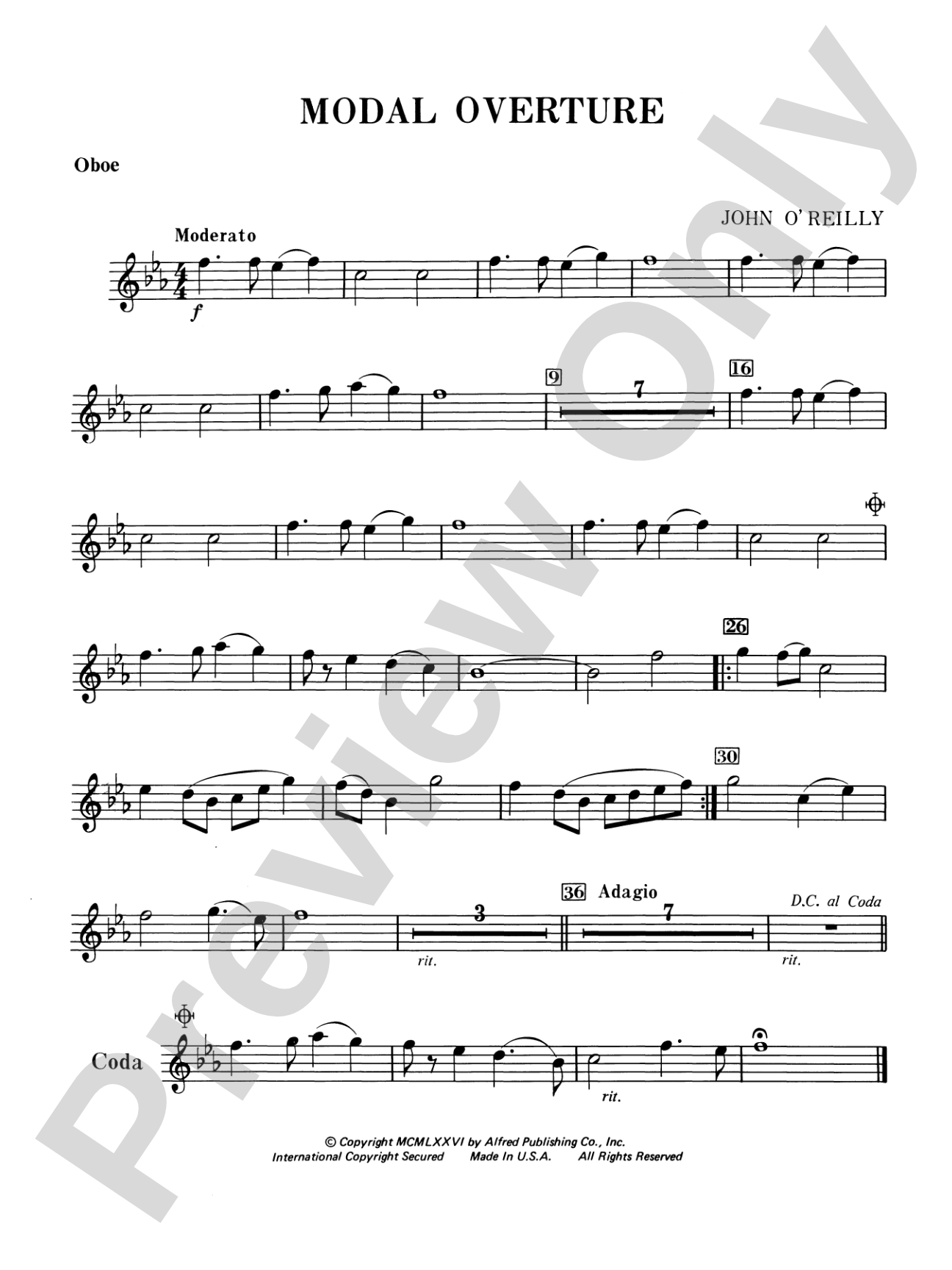 Modal Overture: Oboe