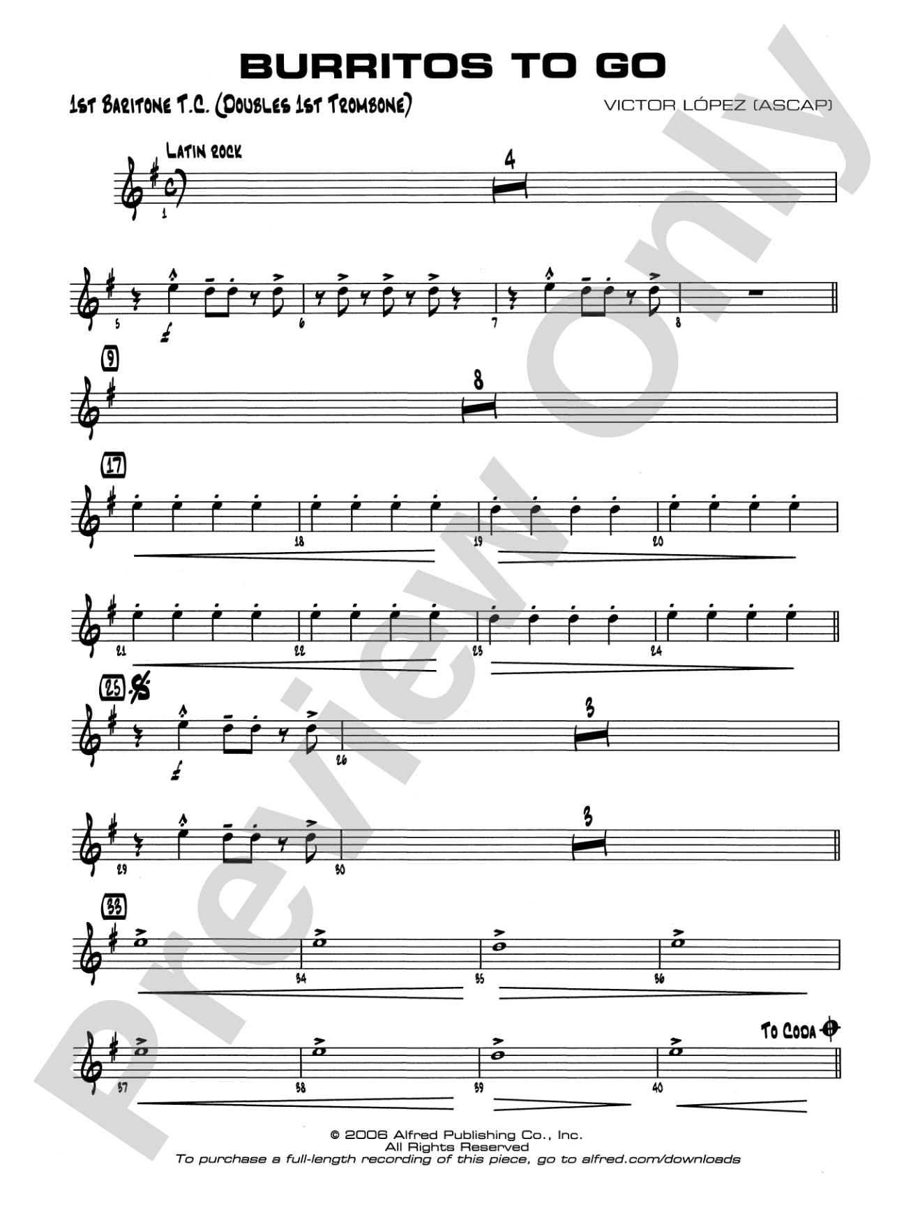 Burritos to Go: Baritone T.C.