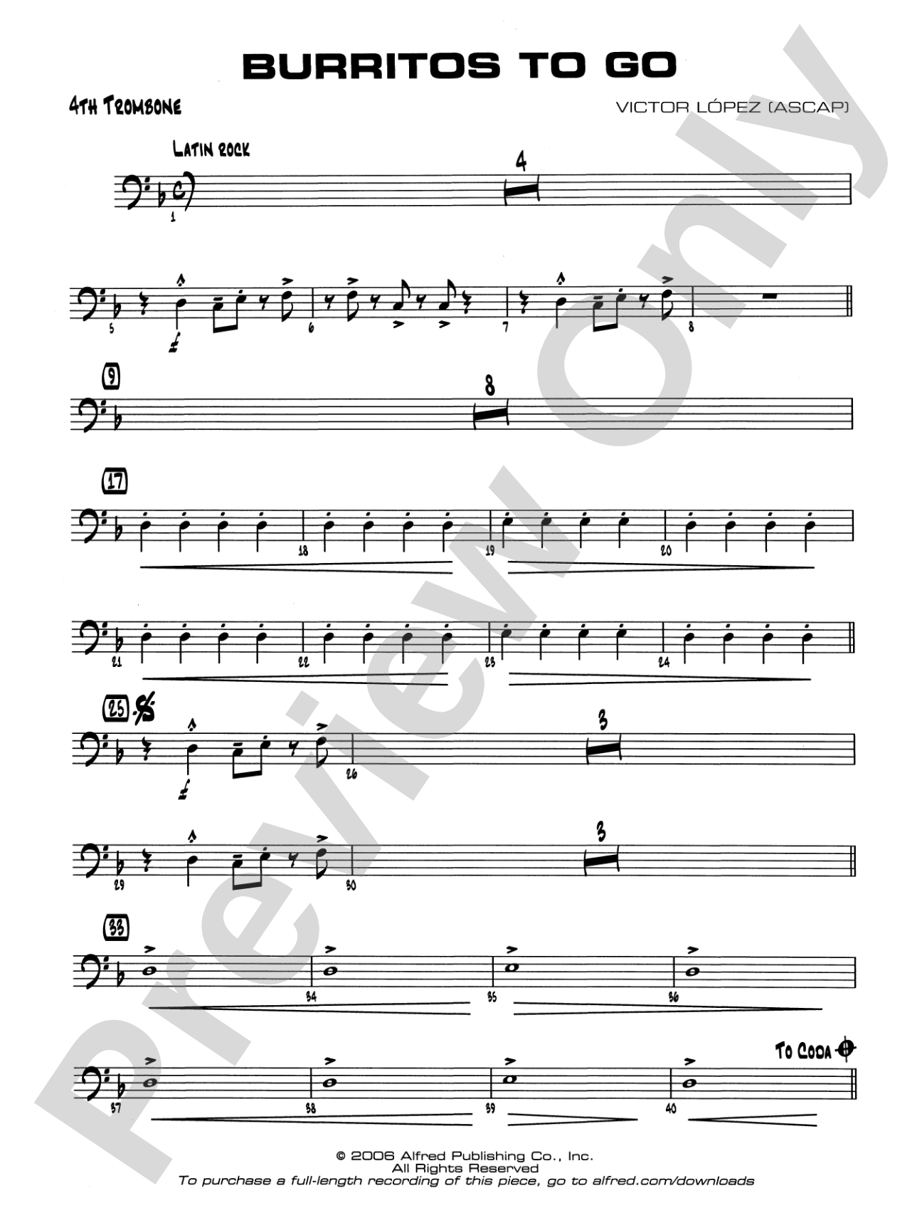 Burritos to Go: 4th Trombone