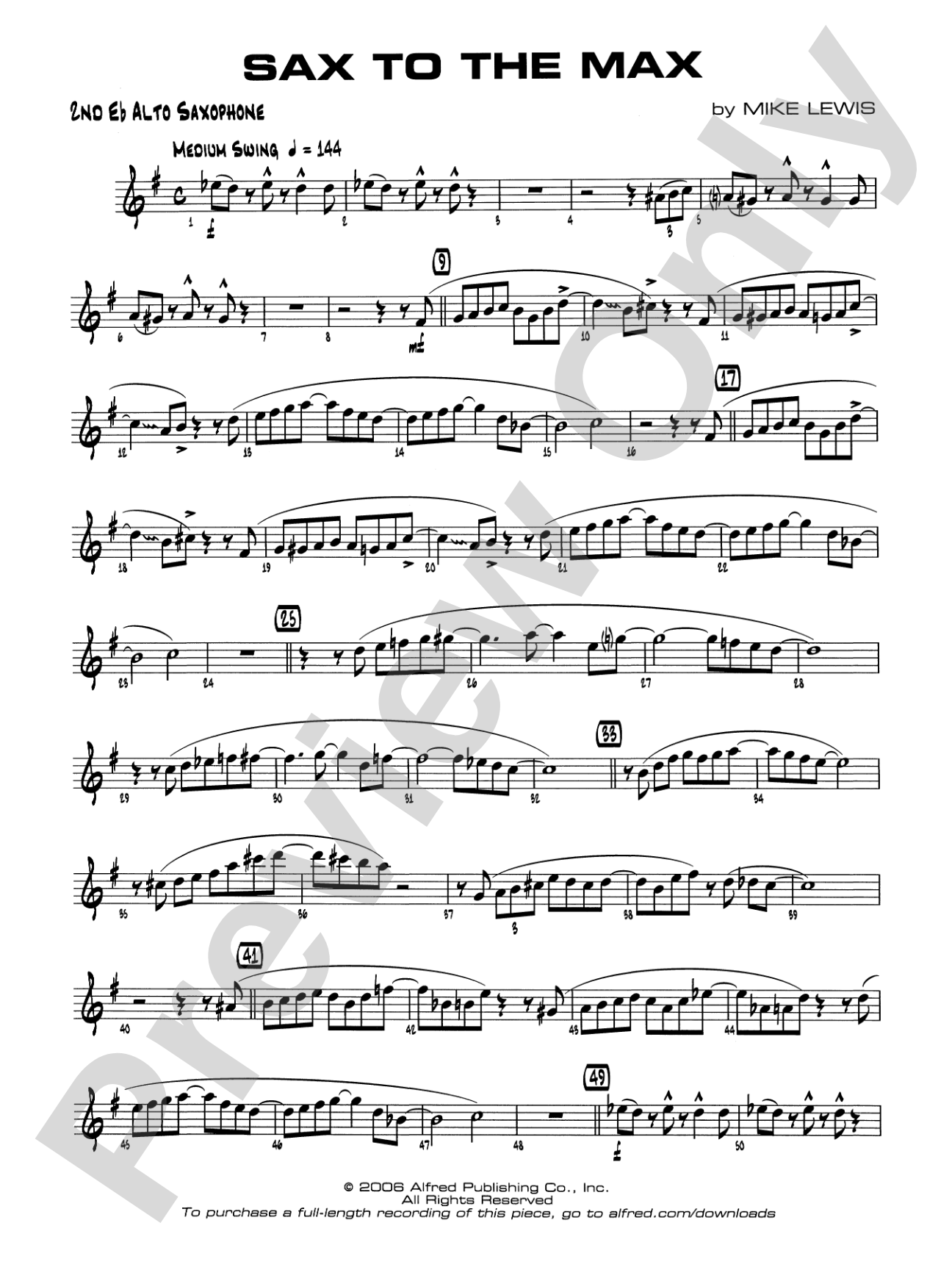 Sax to the Max: 2nd E-flat Alto Saxophone