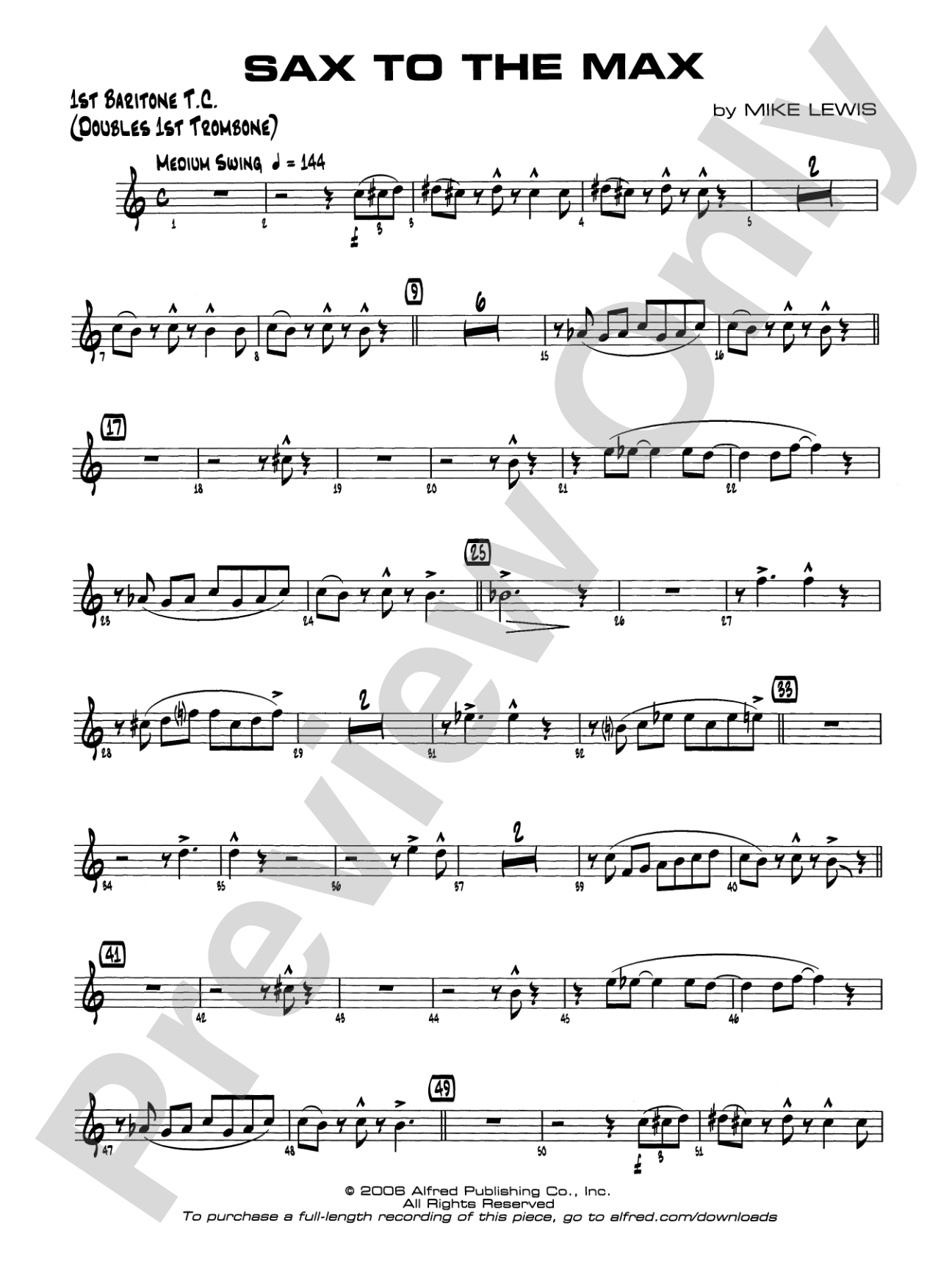 Sax to the Max: Baritone T.C.