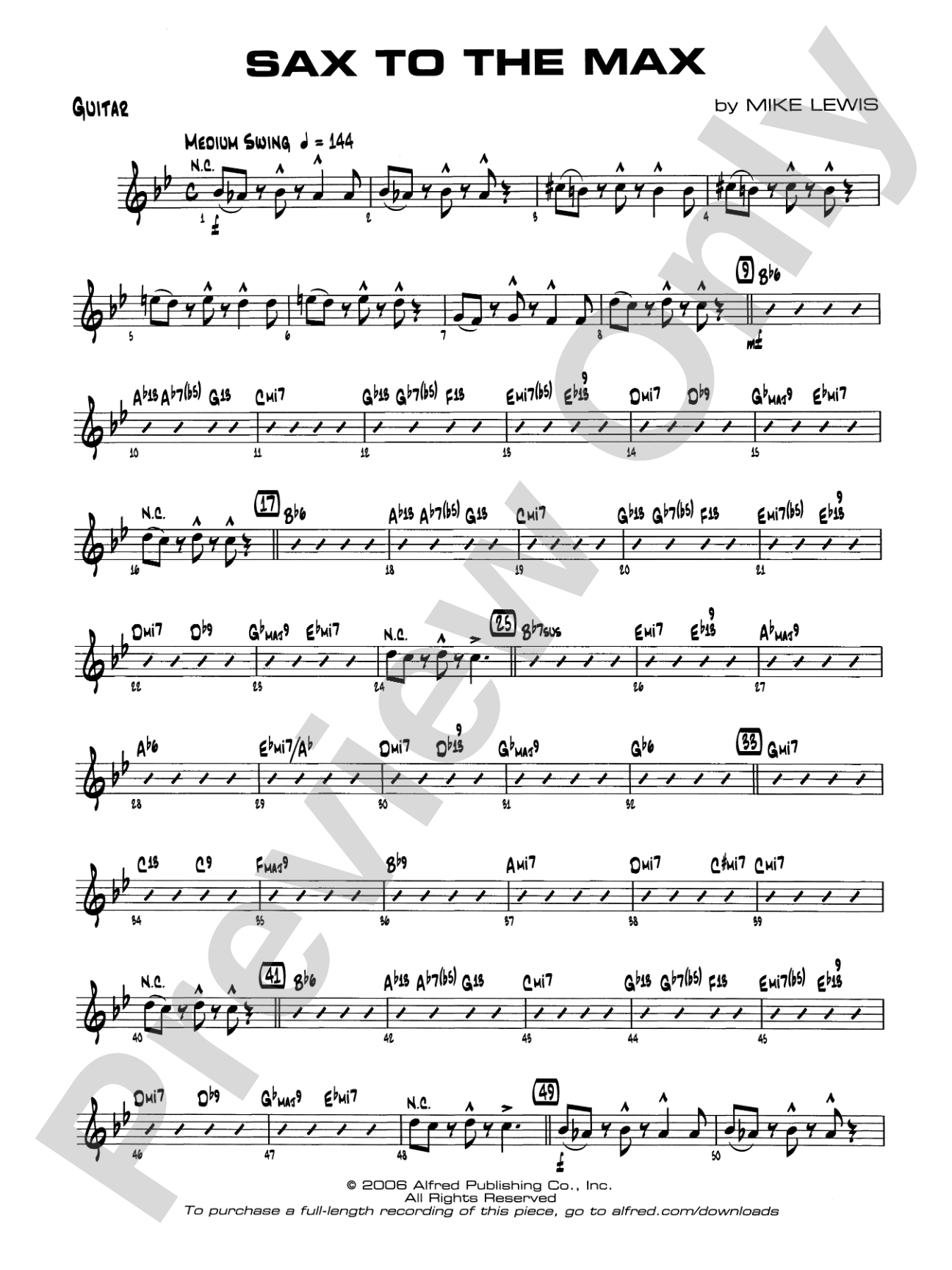Sax to the Max: Guitar