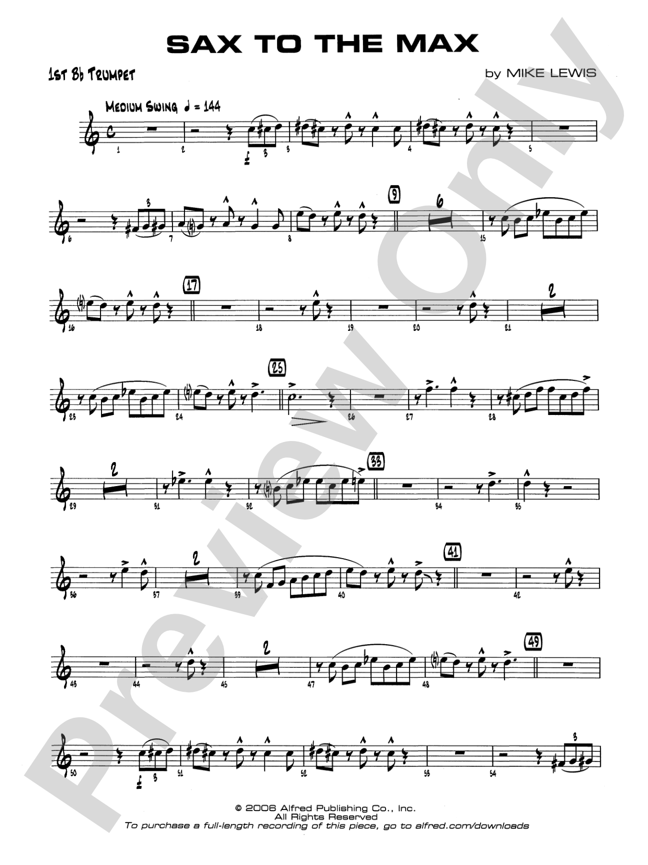 Sax to the Max: 1st B-flat Trumpet