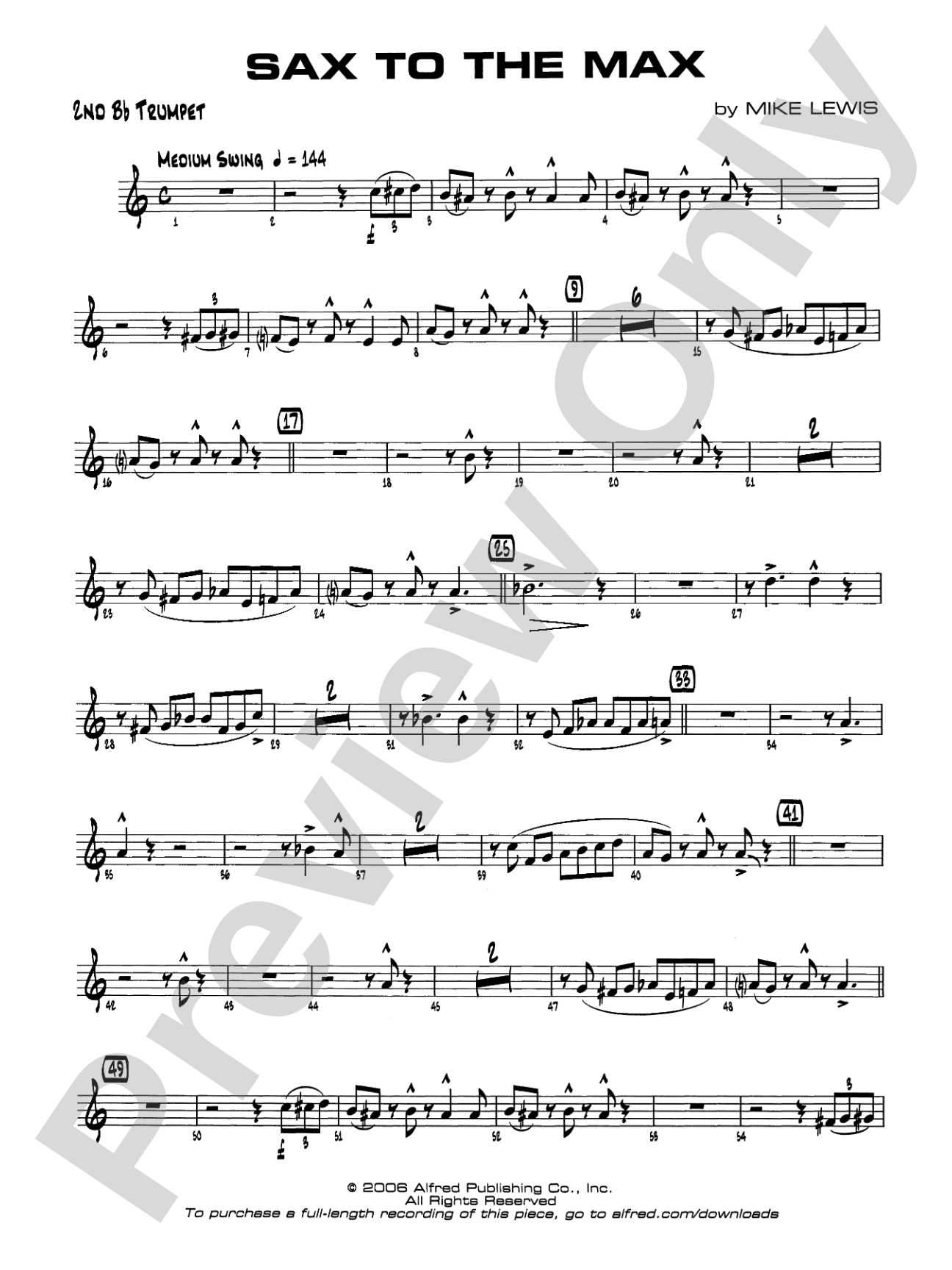 Sax to the Max: 2nd B-flat Trumpet