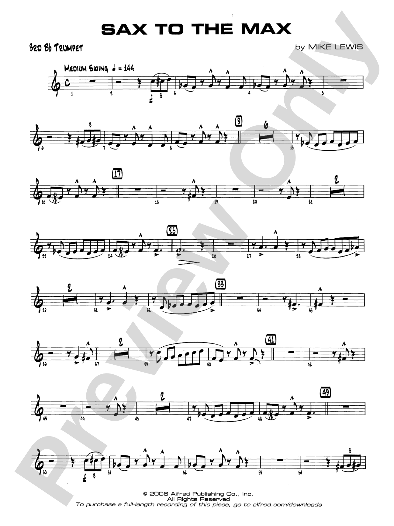 Sax to the Max: 3rd B-flat Trumpet