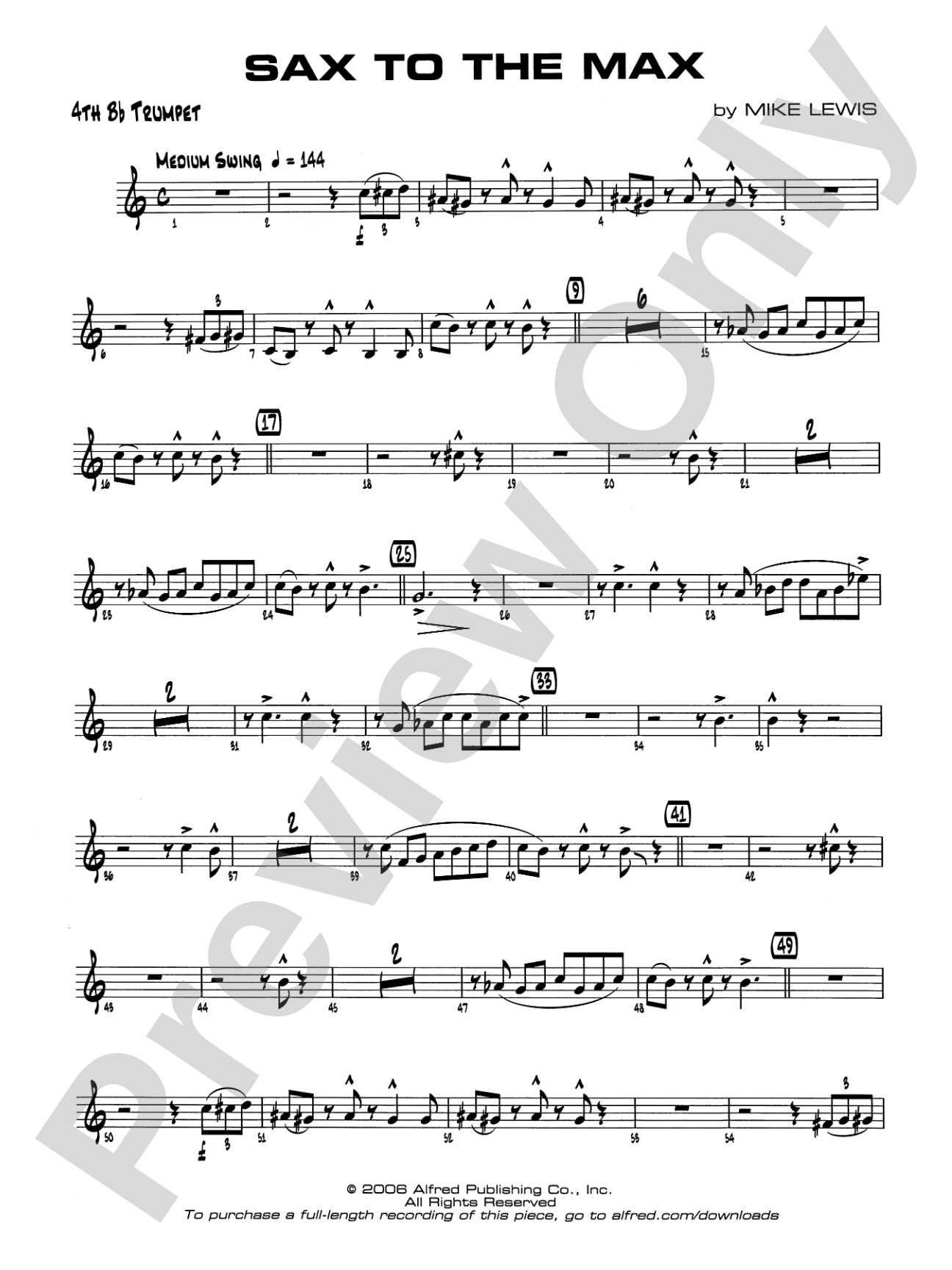 Sax to the Max: 4th B-flat Trumpet