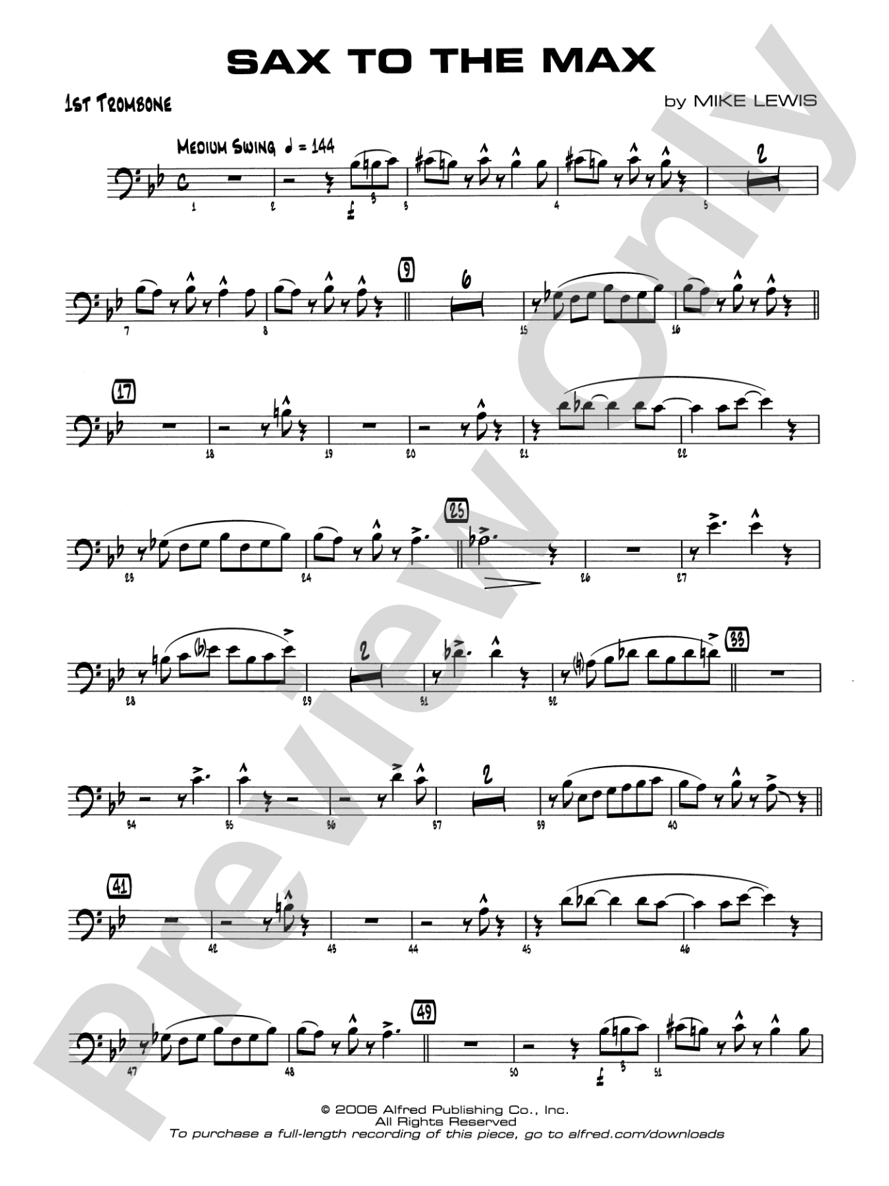 Sax to the Max: 1st Trombone