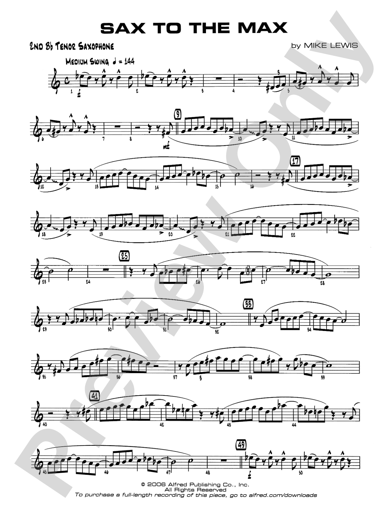 Sax to the Max: 2nd B-flat Tenor Saxophone
