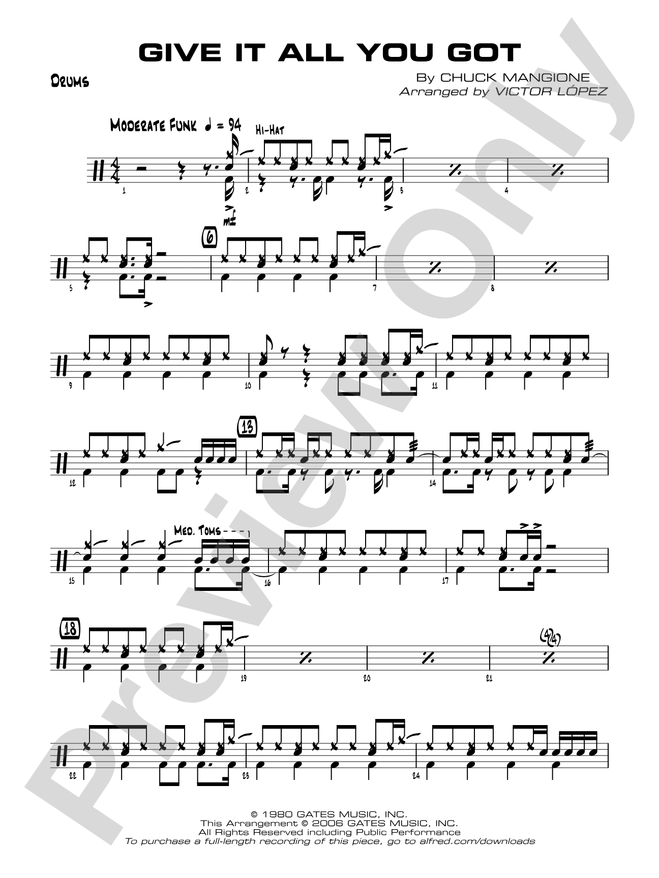 Give It All You Got: Drums
