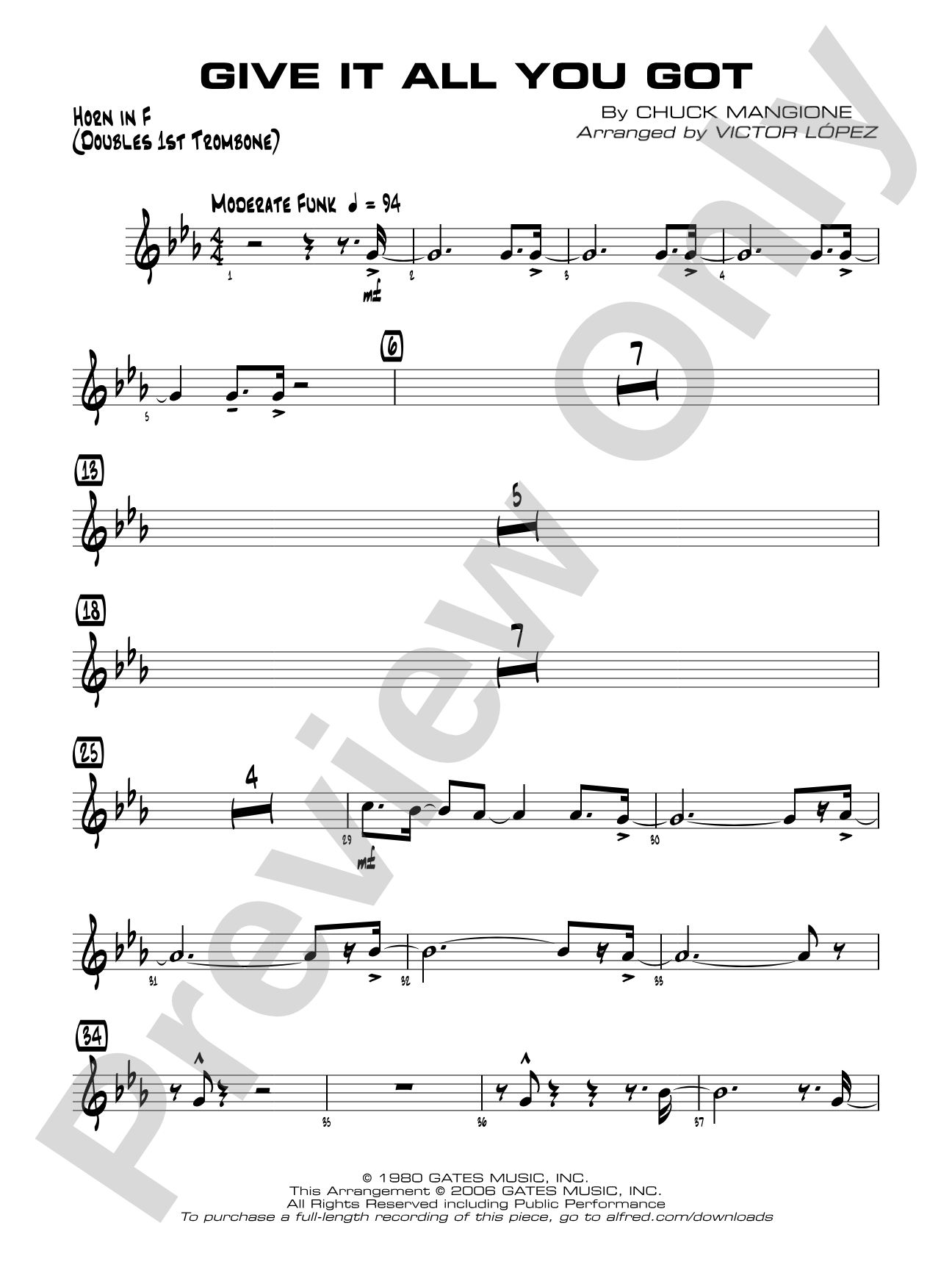 Give It All You Got: 1st F Horn