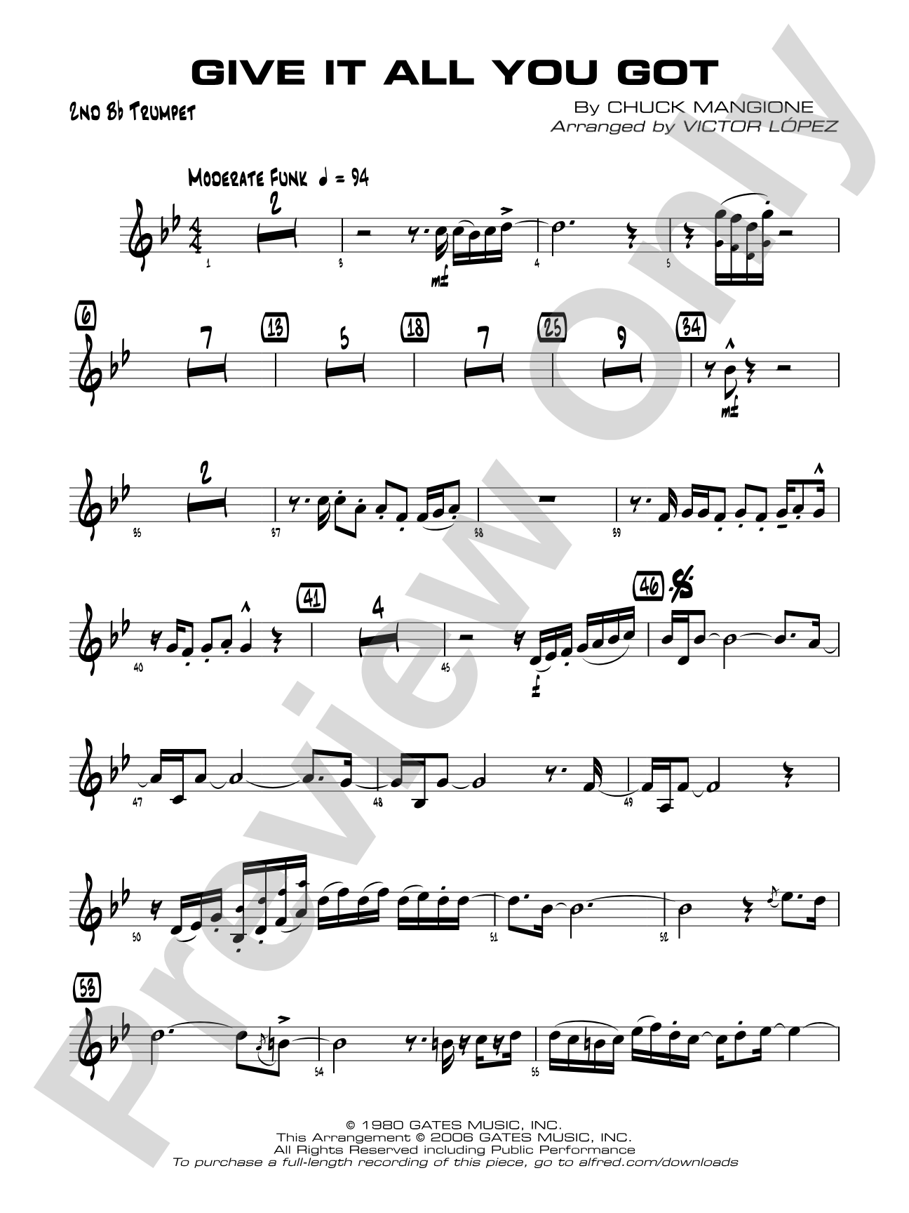 Give It All You Got: 2nd B-flat Trumpet