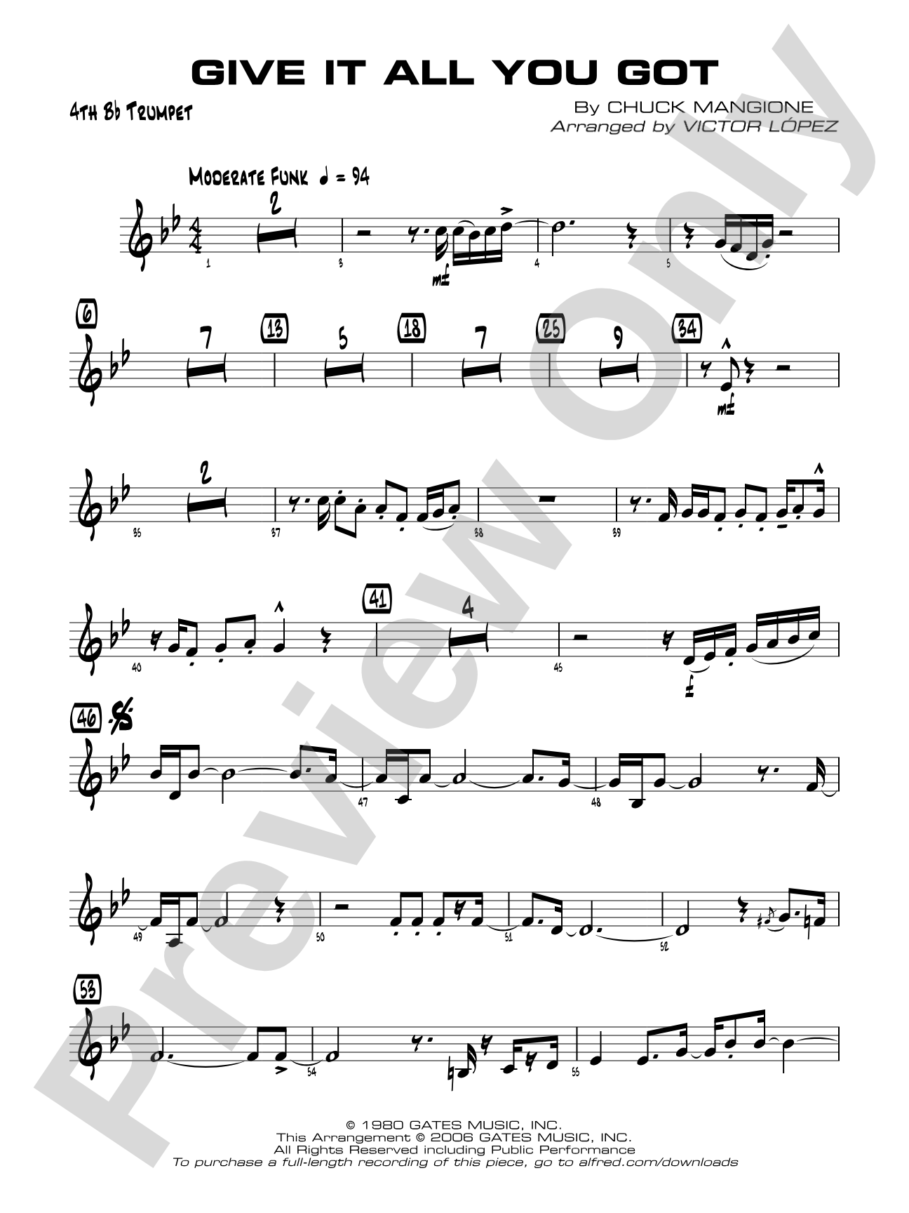 Give It All You Got: 4th B-flat Trumpet