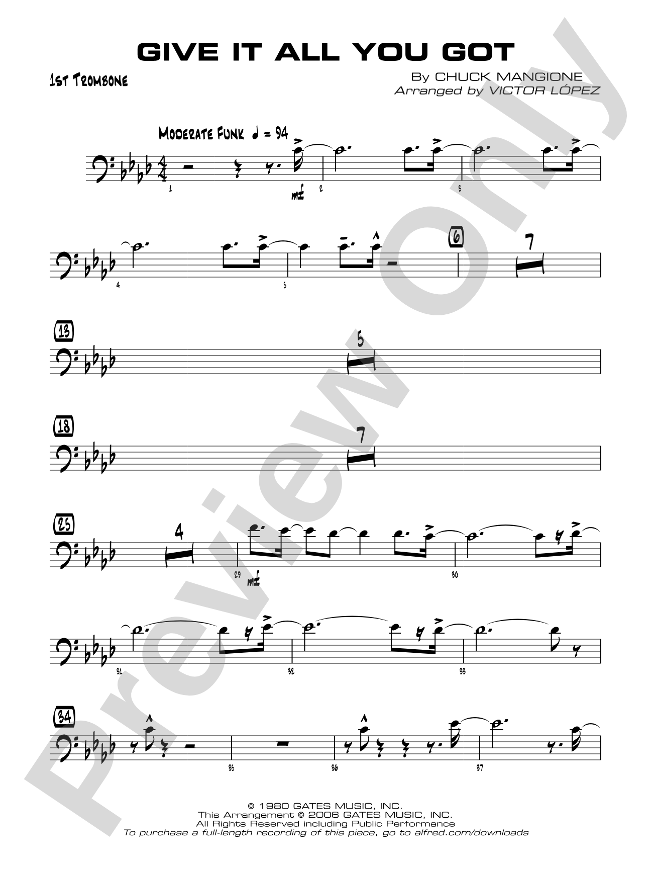 Give It All You Got: 1st Trombone