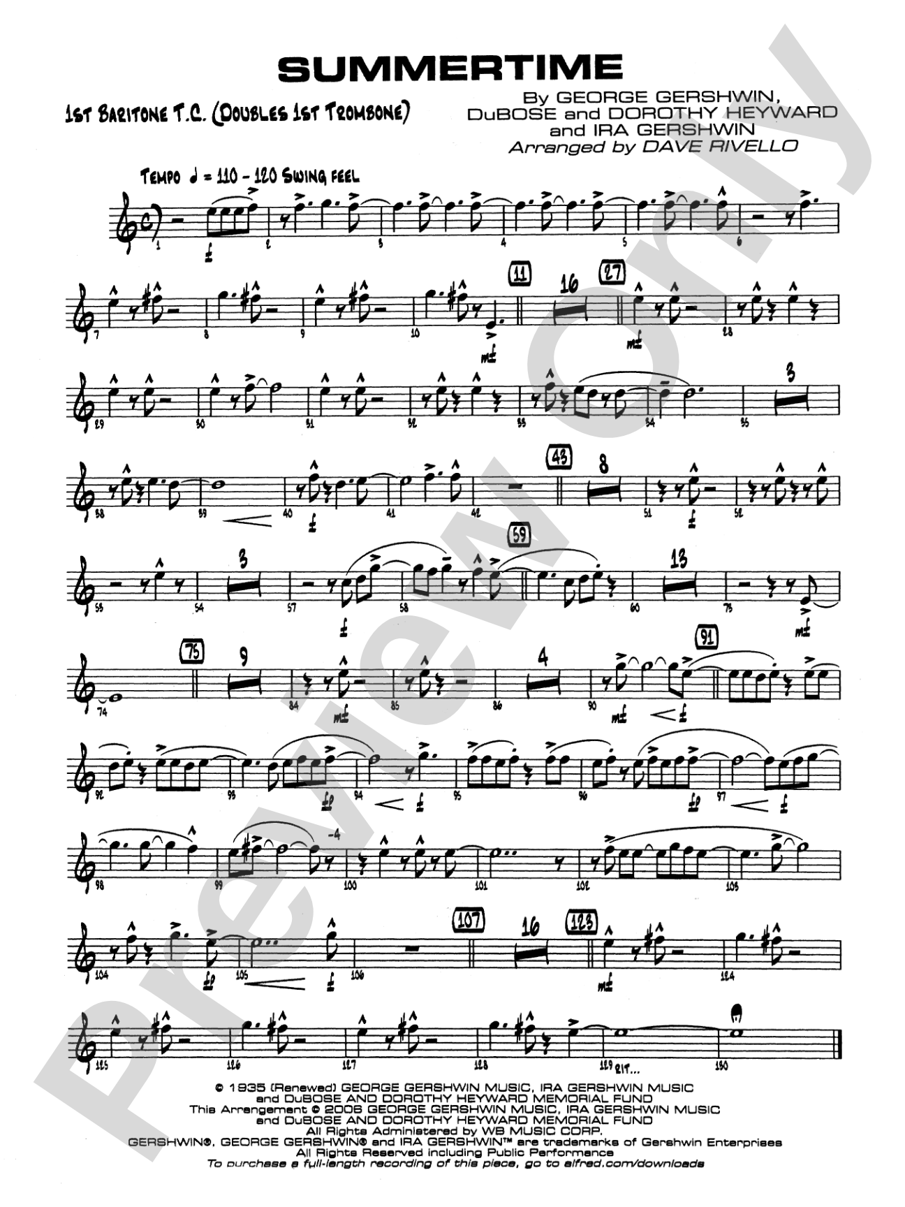 Summertime: Baritone T.C.