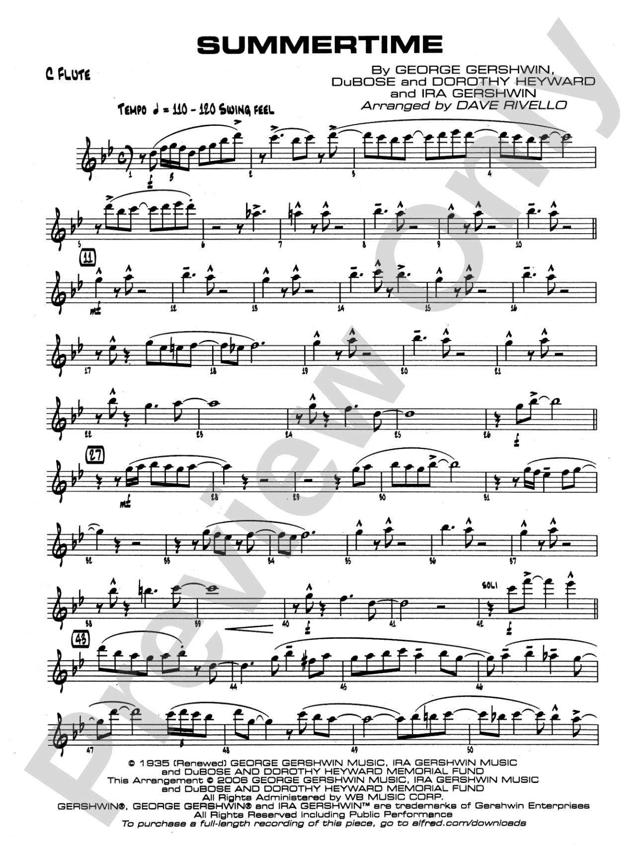 Summertime: Flute