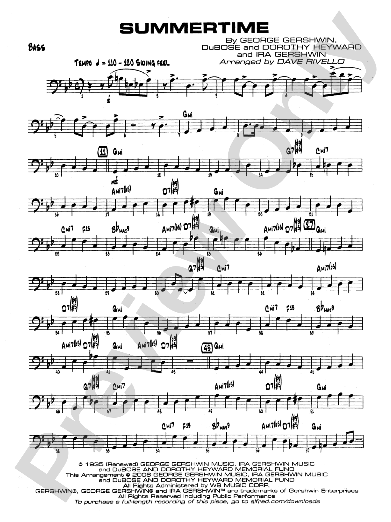 Summertime: String Bass