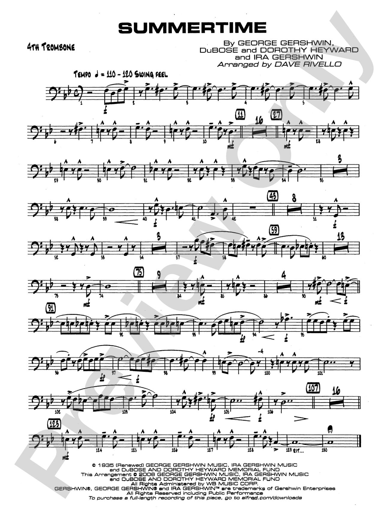 Summertime: 4th Trombone
