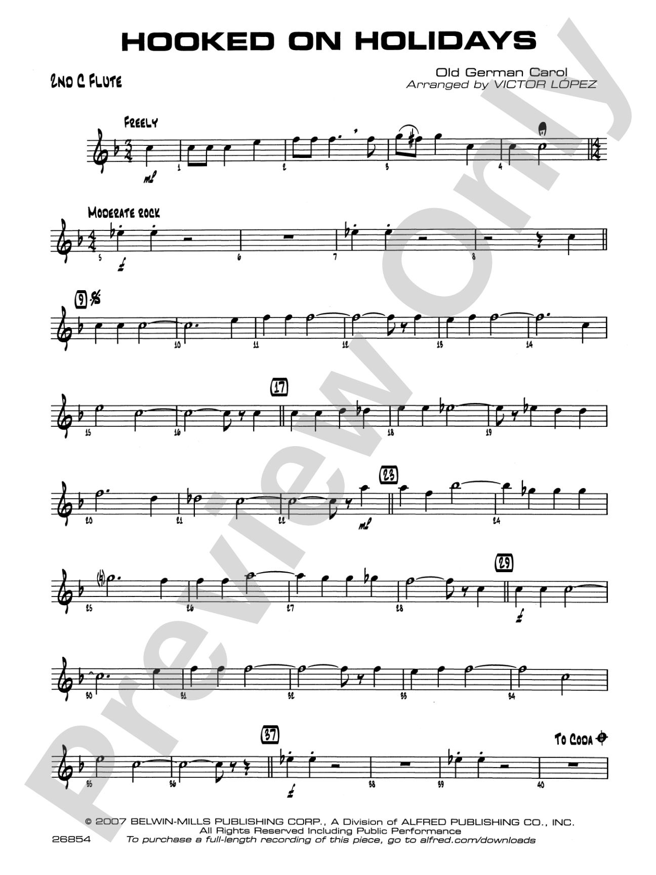 Hooked on Holidays: 2nd Flute