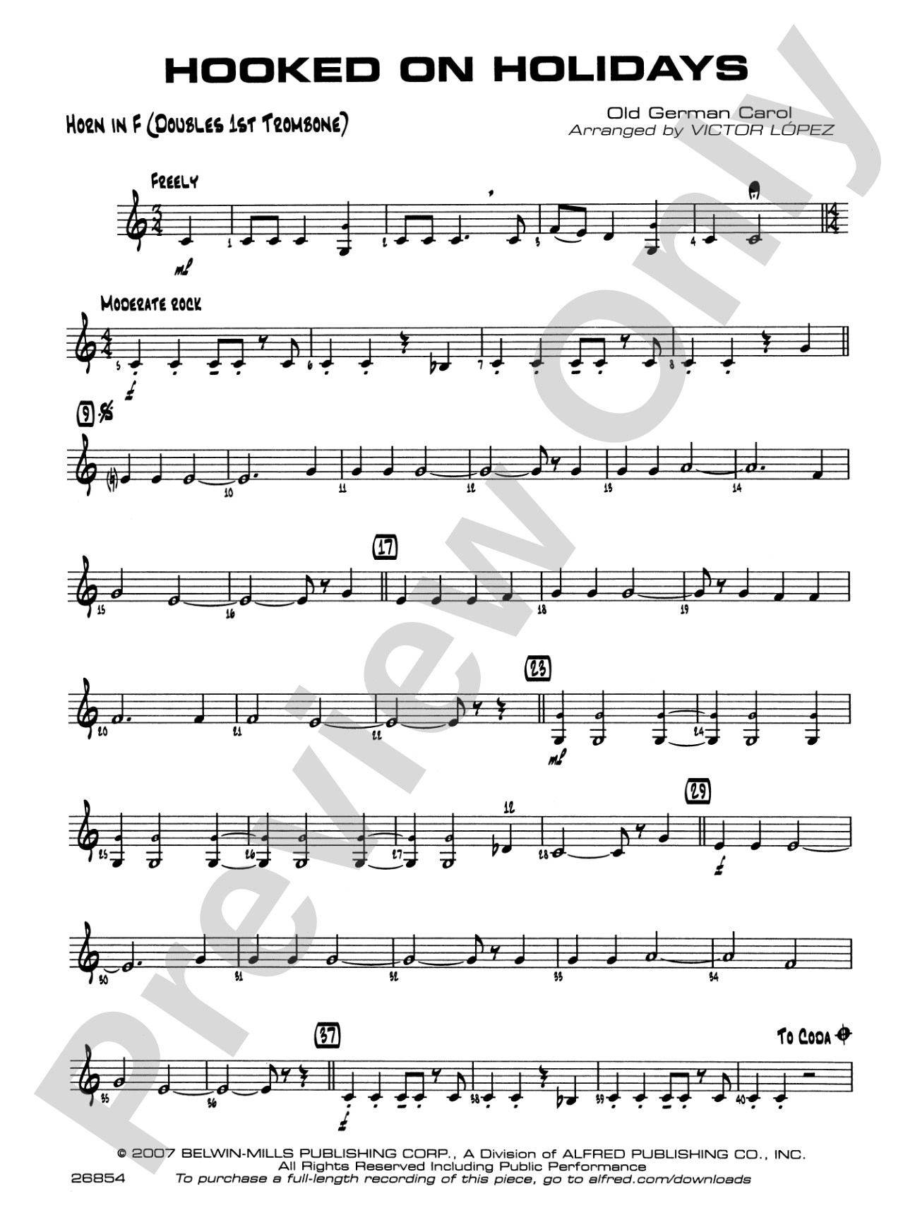Hooked on Holidays: 1st F Horn