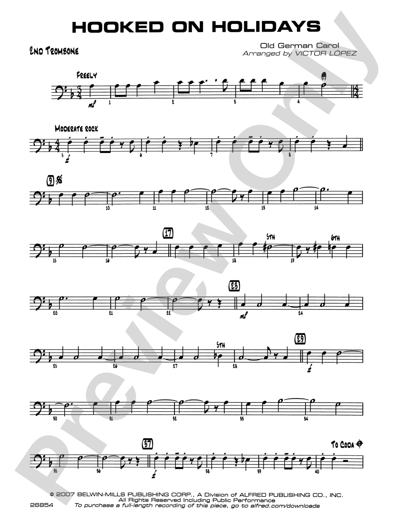 Hooked on Holidays: 2nd Trombone