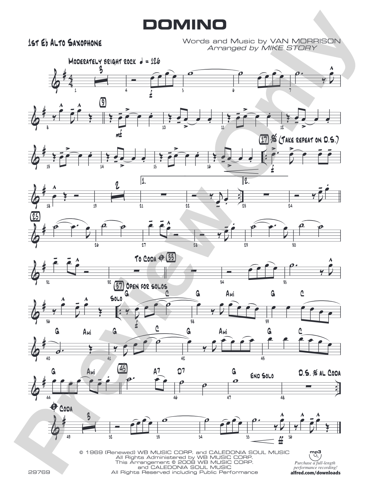 Domino: E-flat Alto Saxophone