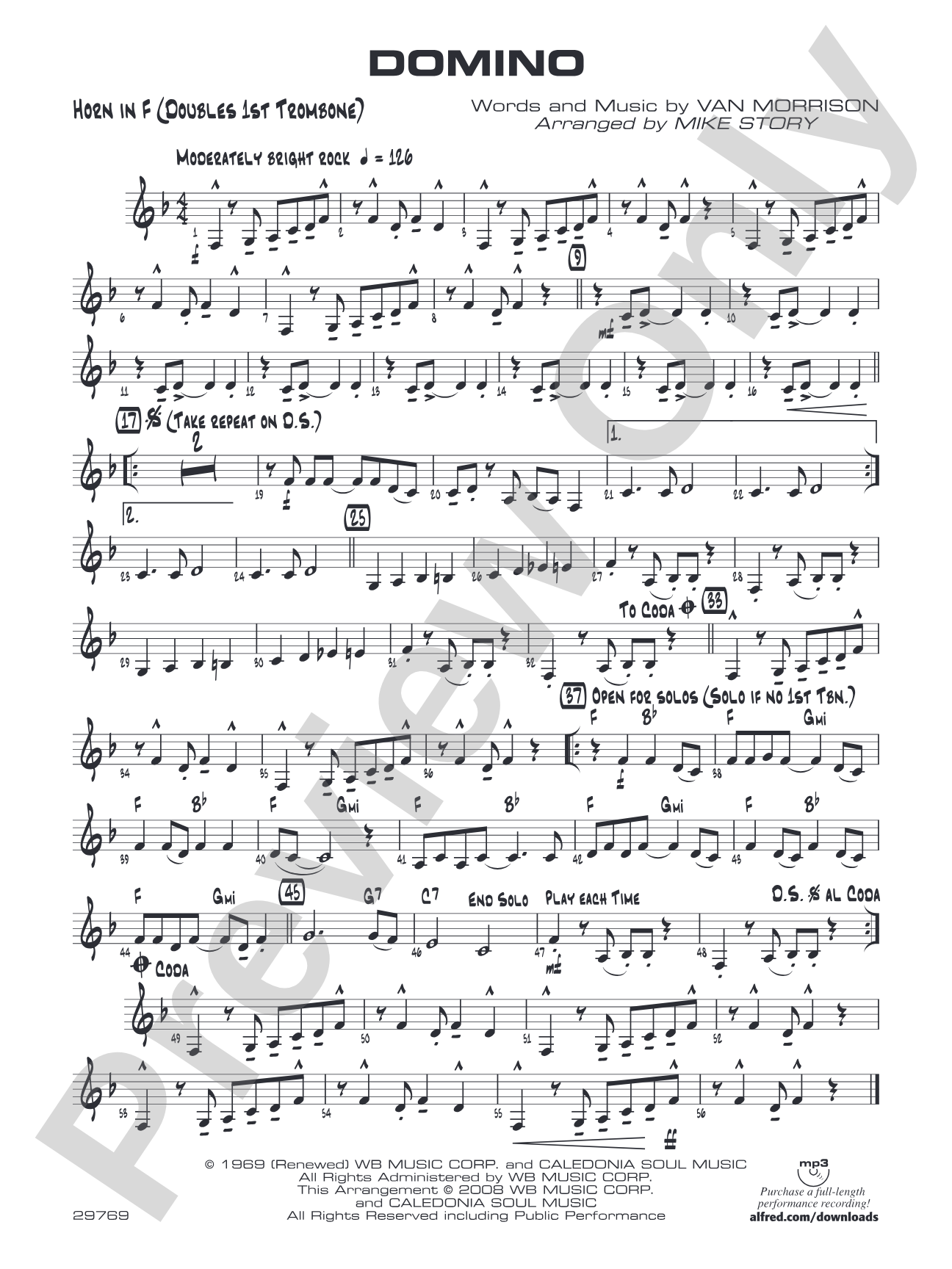 Domino: 1st F Horn
