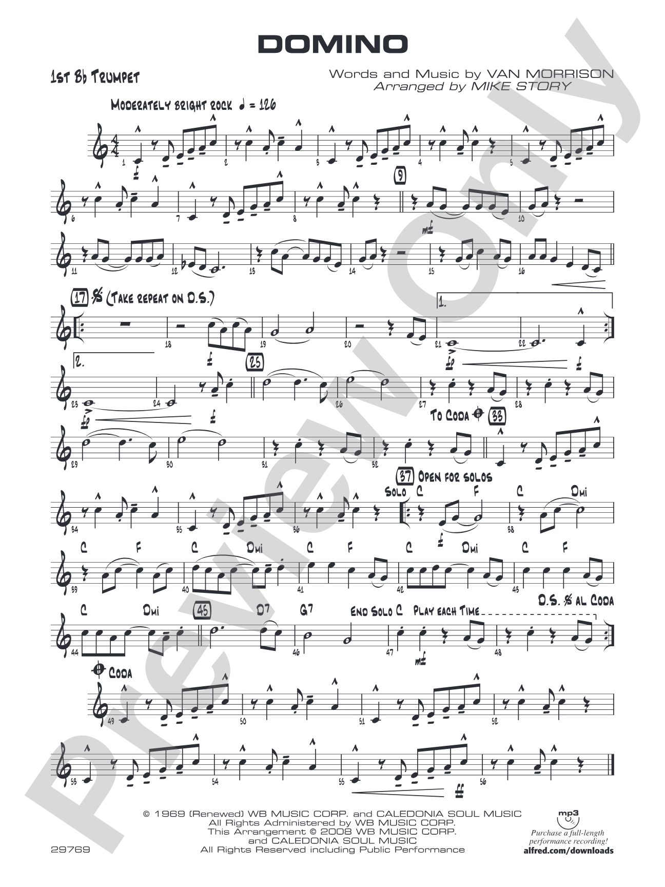Domino: 1st B-flat Trumpet