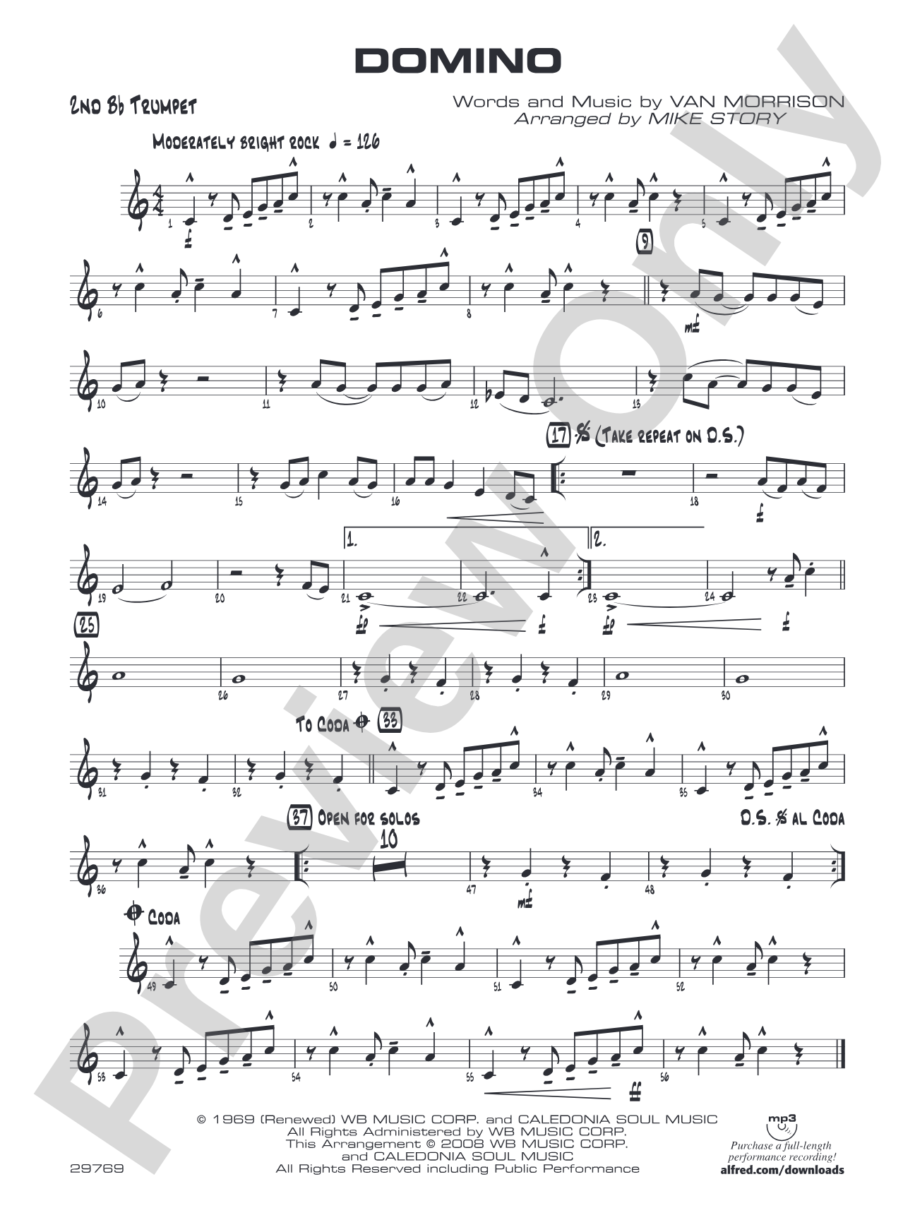 Domino: 2nd B-flat Trumpet