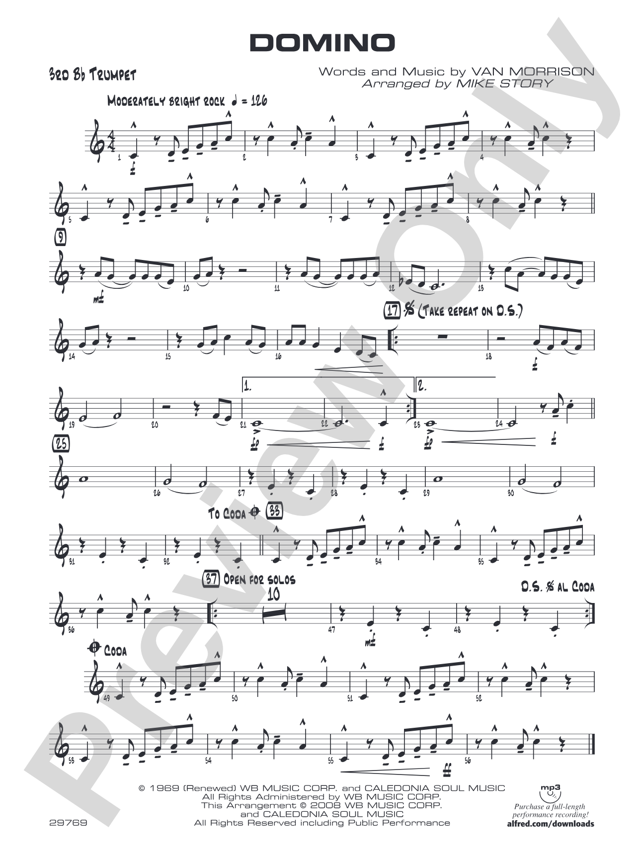 Domino: 3rd B-flat Trumpet