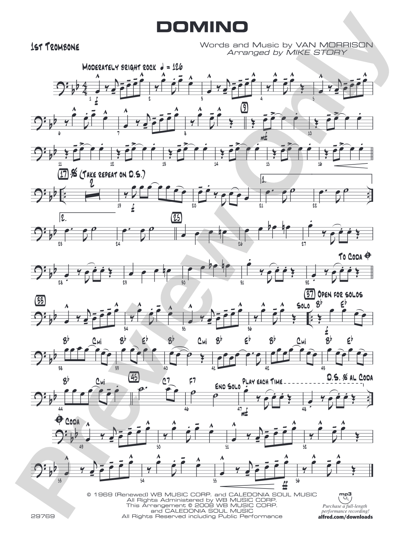 Domino: 1st Trombone