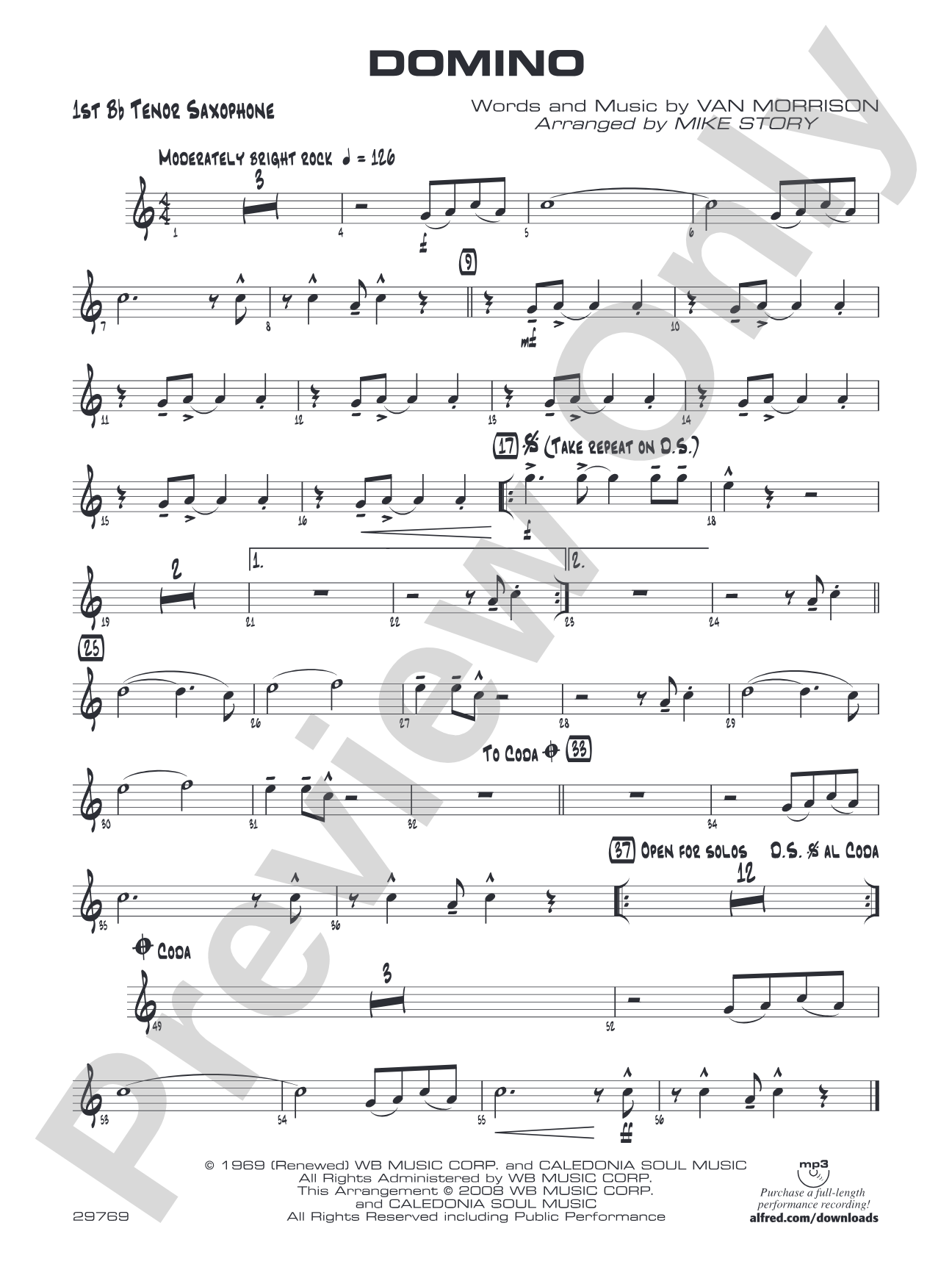 Domino: B-flat Tenor Saxophone