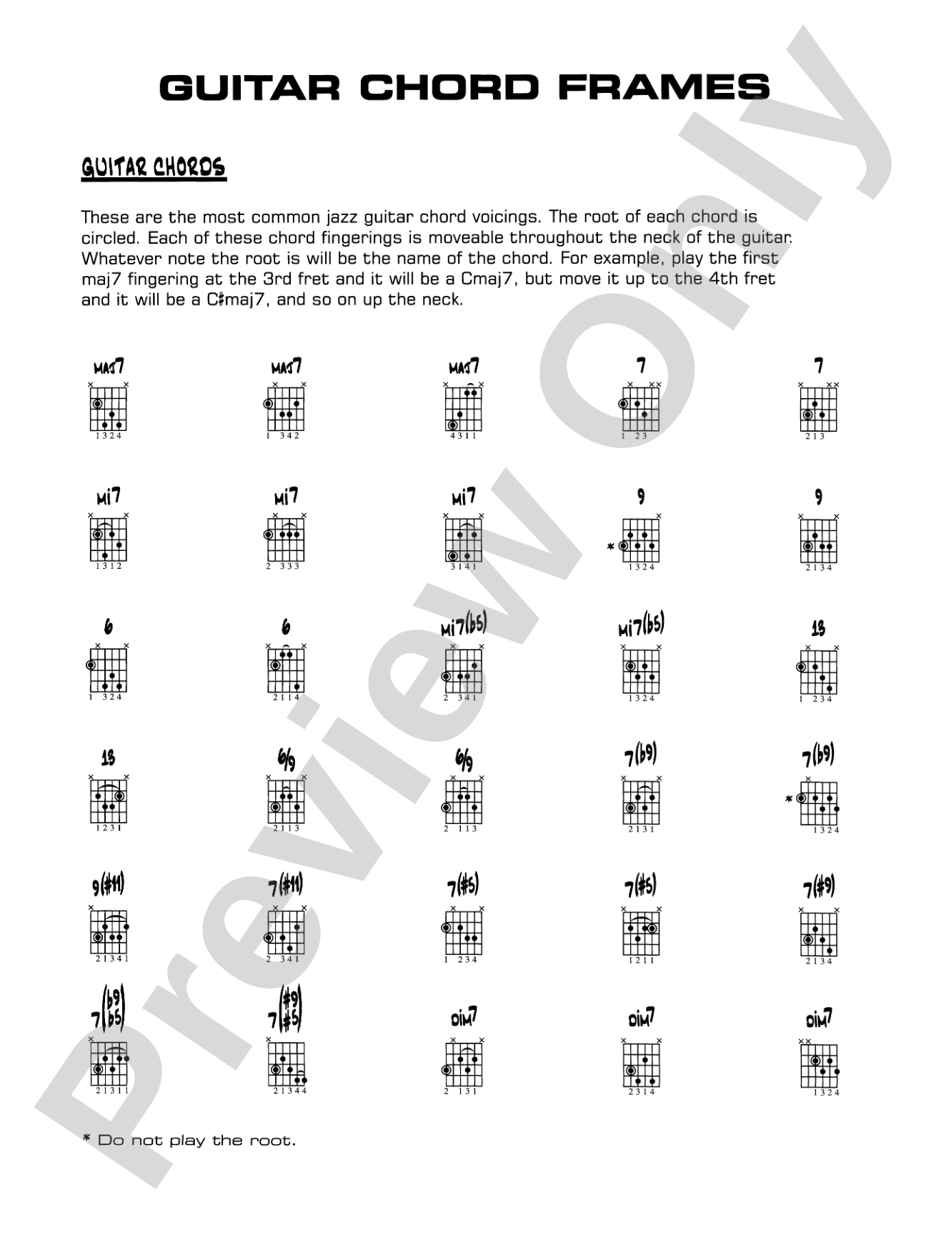 Dreamsville: Guitar Chords