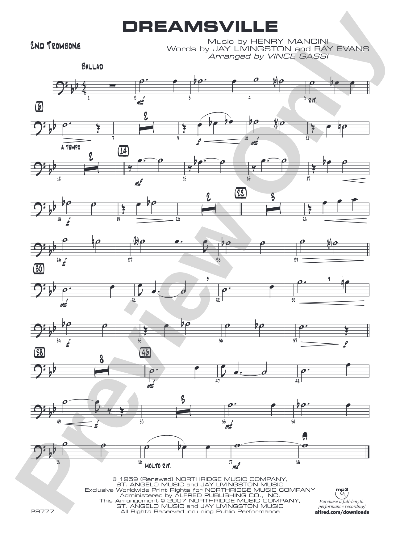 Dreamsville: 2nd Trombone