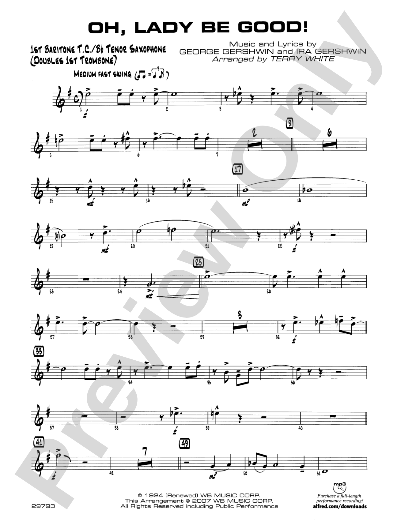 Oh, Lady Be Good!: Baritone T.C.