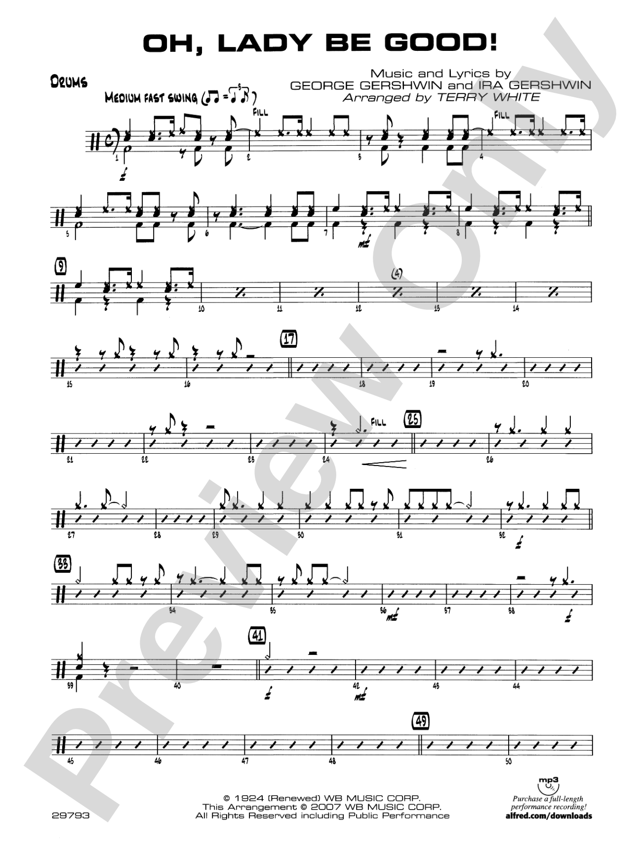 Oh, Lady Be Good!: Drums