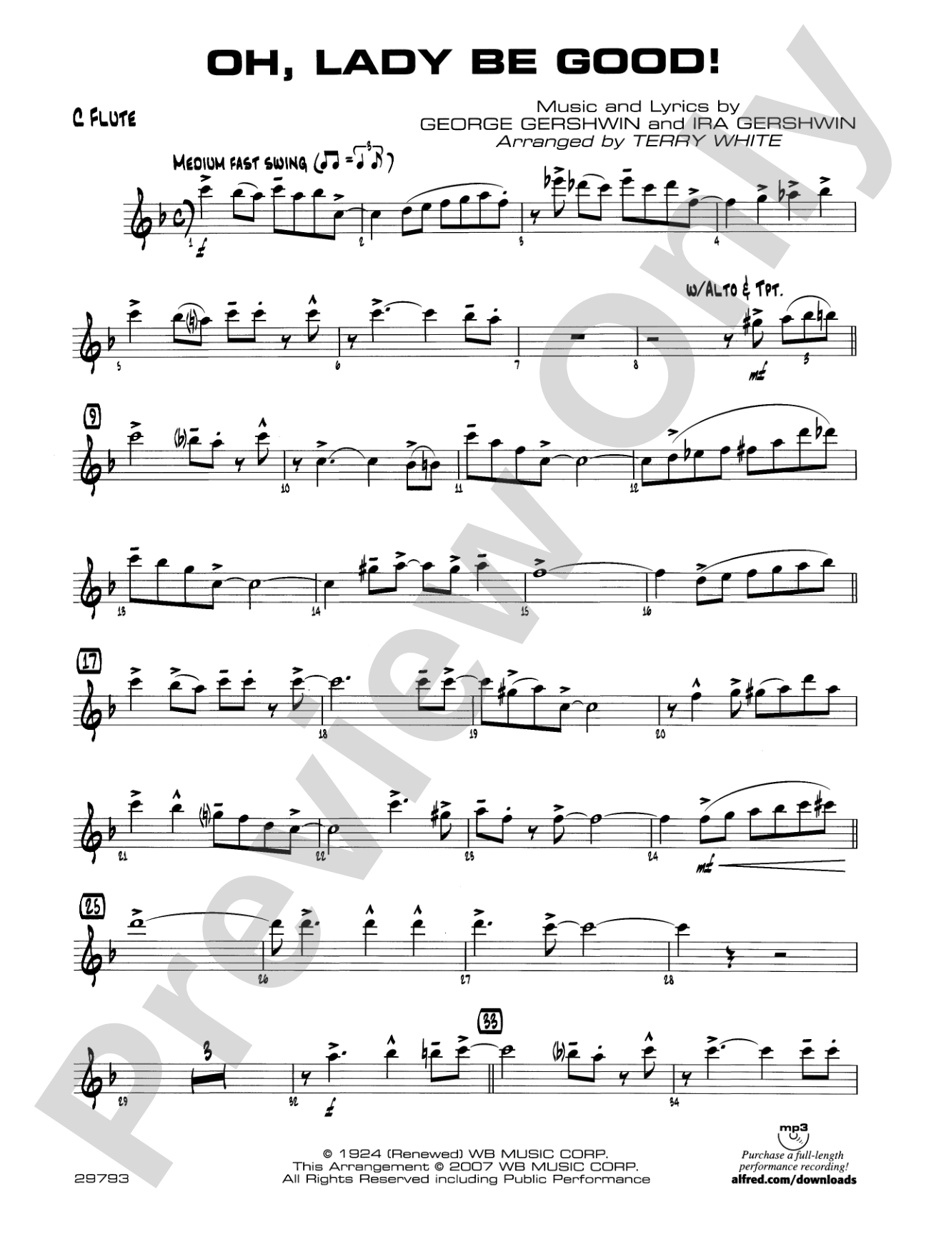 Oh, Lady Be Good!: Flute