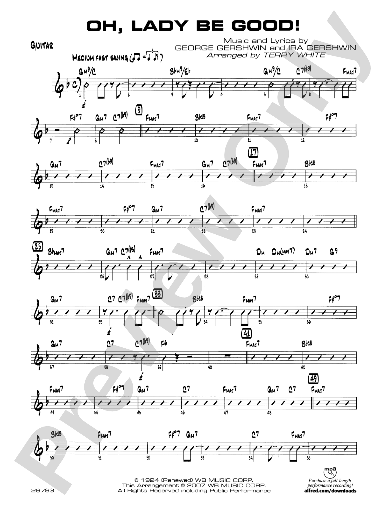 Oh, Lady Be Good!: Guitar